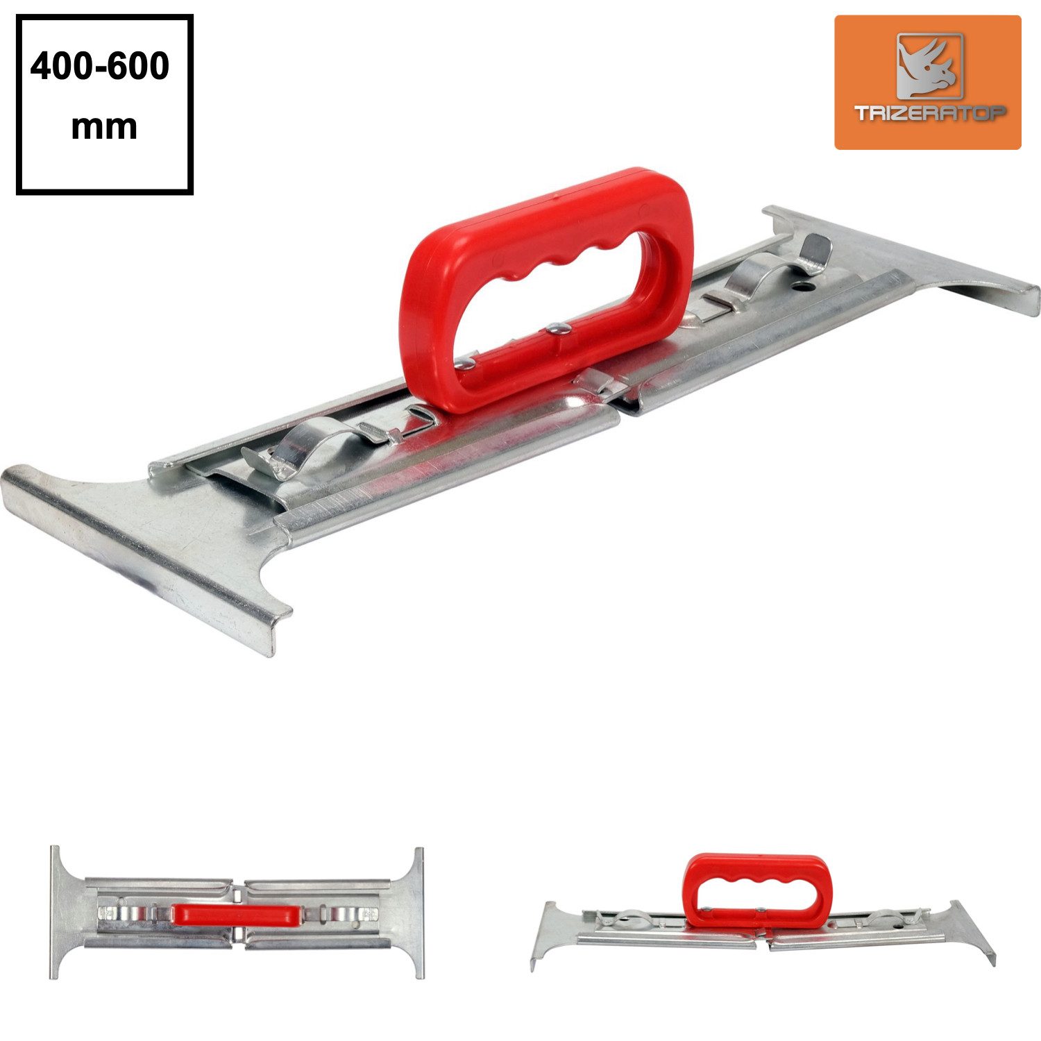 TRIZERATOP Plattenheber Fliesenheber, Plattenheber, Steinheber, Steingreifer, 400 - 600mm, max. 30 kg Traglast, -]
