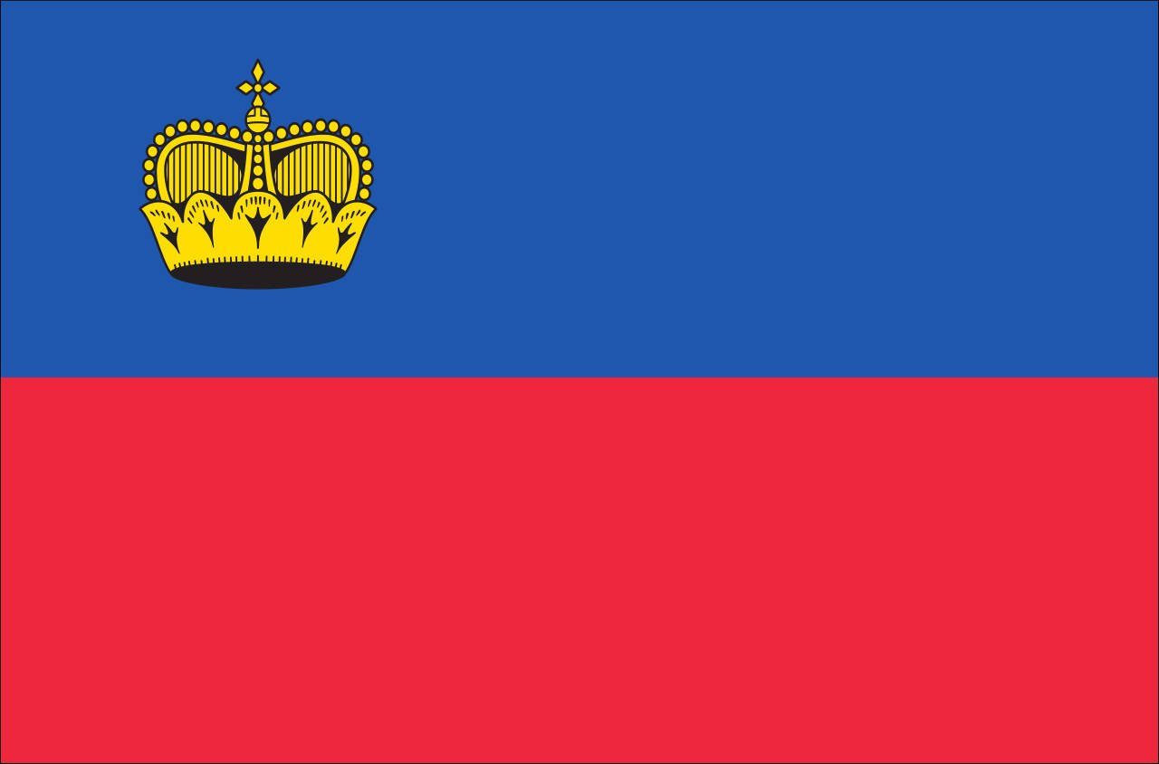 flaggenmeer Querformat Flagge Liechtenstein Flagge g/m² 110