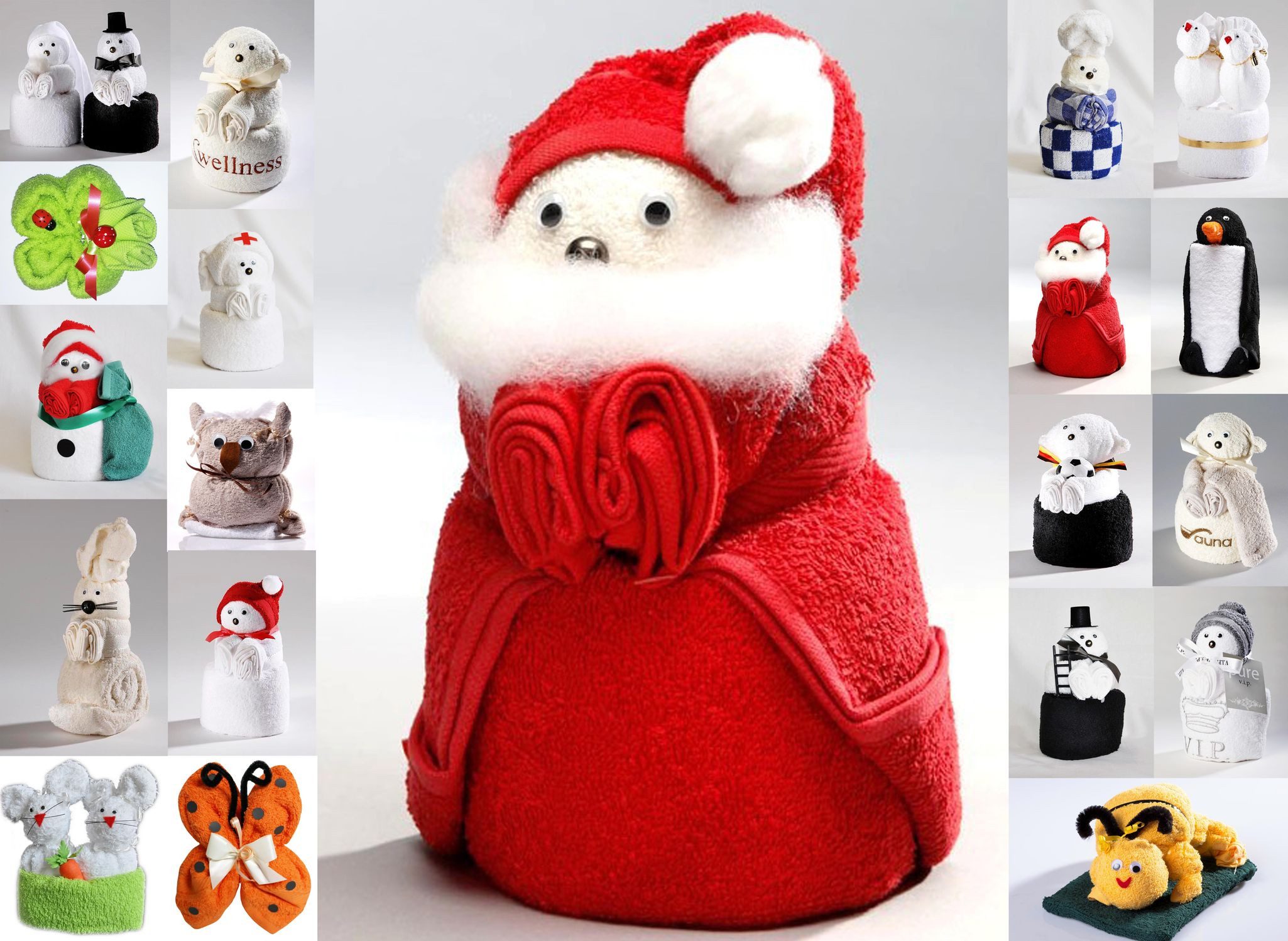 JACK Handtuch Set Frottier Geschenk Set viele Modelle Handarbeit Origami Gästetuch, (1-St), Handtuch, Waschhandschuh, gefaltete Tiere, tolle Geschenkidee
