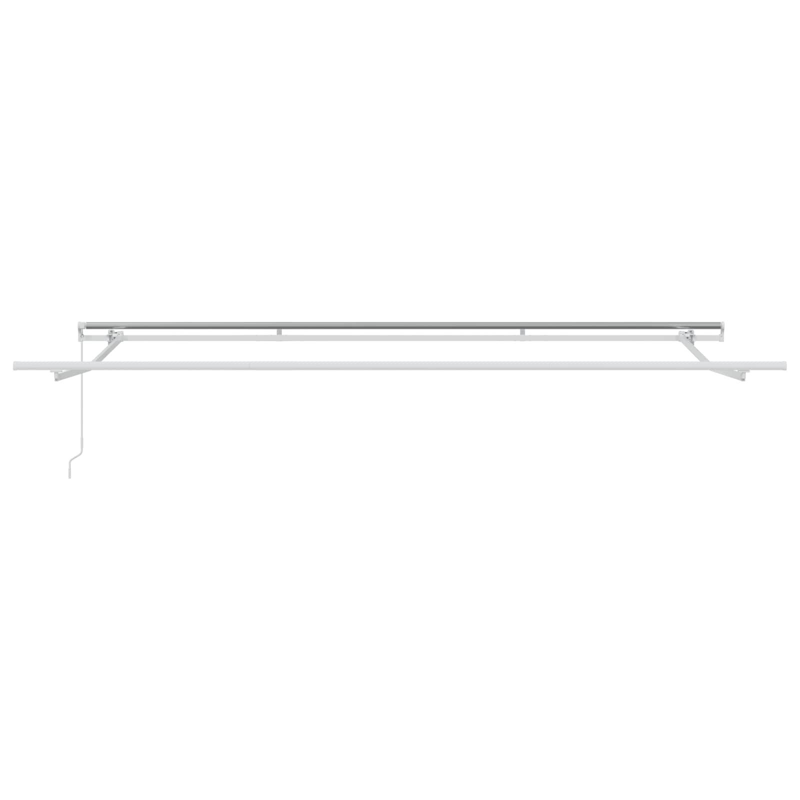 vidaXL Markise Ausziehbare Markise Weiß 400 x 300 cm Polyester und Aluminium (1-St)