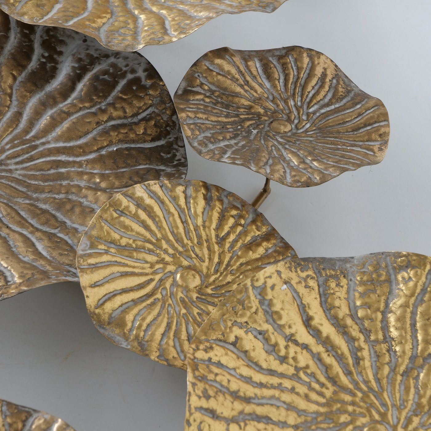 BOLTZE Wanddekoobjekt "Lilium" Glanz braun/gold, aus (1 St) Kreise Metall in