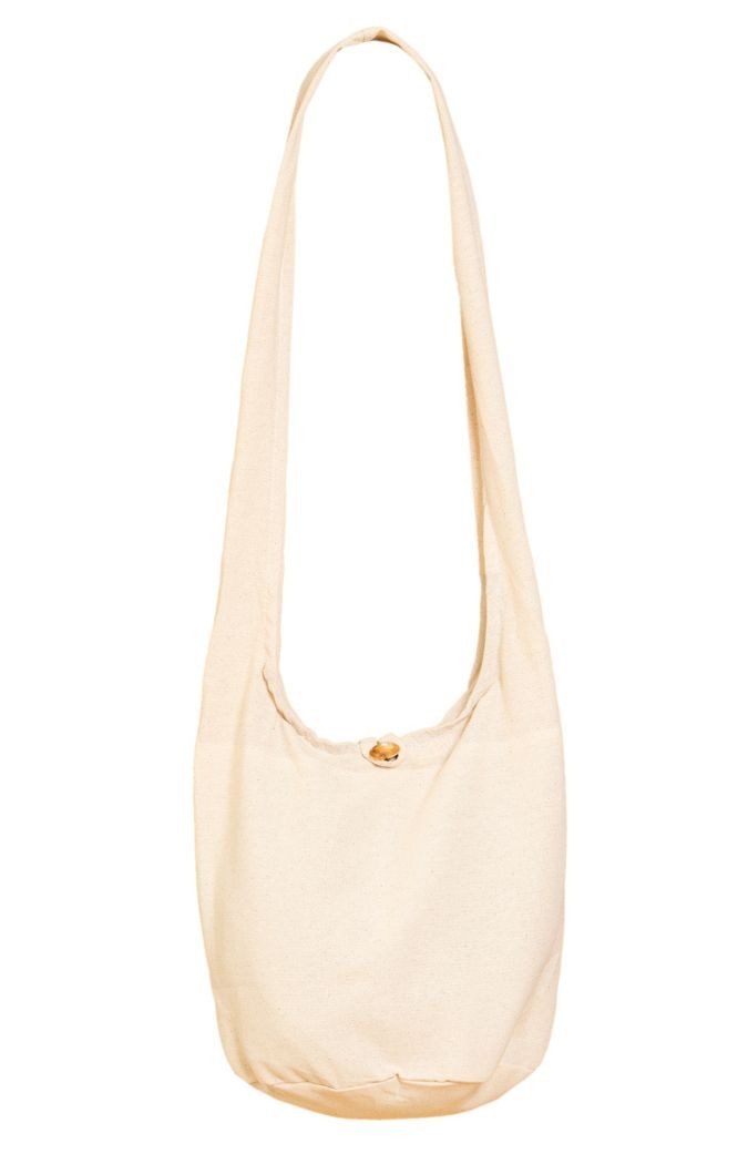 PANASIAM Freizeittasche Schulterbeutel einfarbig Schultertasche aus 100% Baumwolle in 2 Größen, Umhängetasche auch als Wickeltasche Handtasche oder Strandtasche