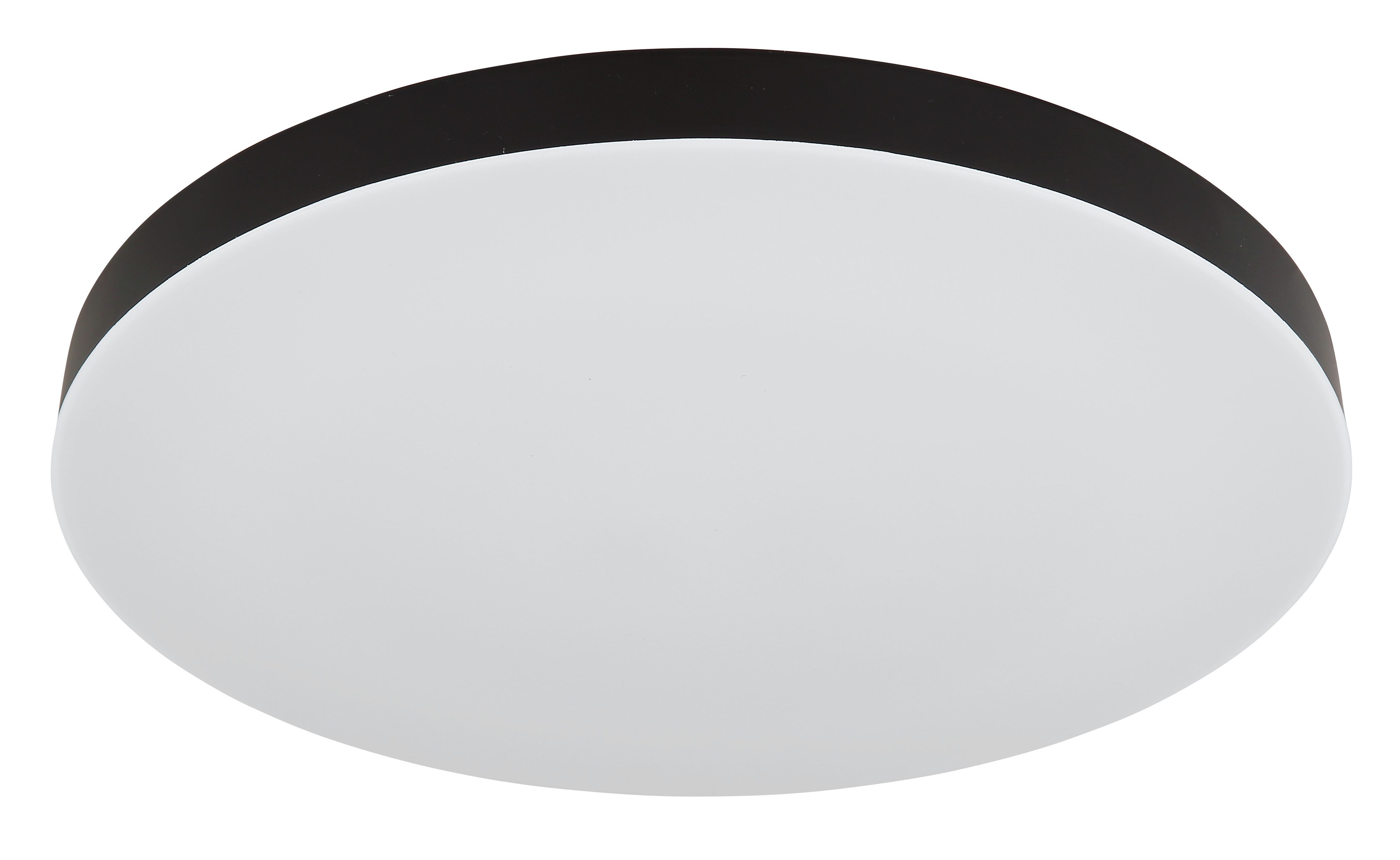 GLOBO LIGHTING Deckenleuchte MATTHEW, LED fest integriert, warmweiß - kaltweiß, Deckenlampe schwarz Kunststoff weiß matt CCT 3000/4000/6500K