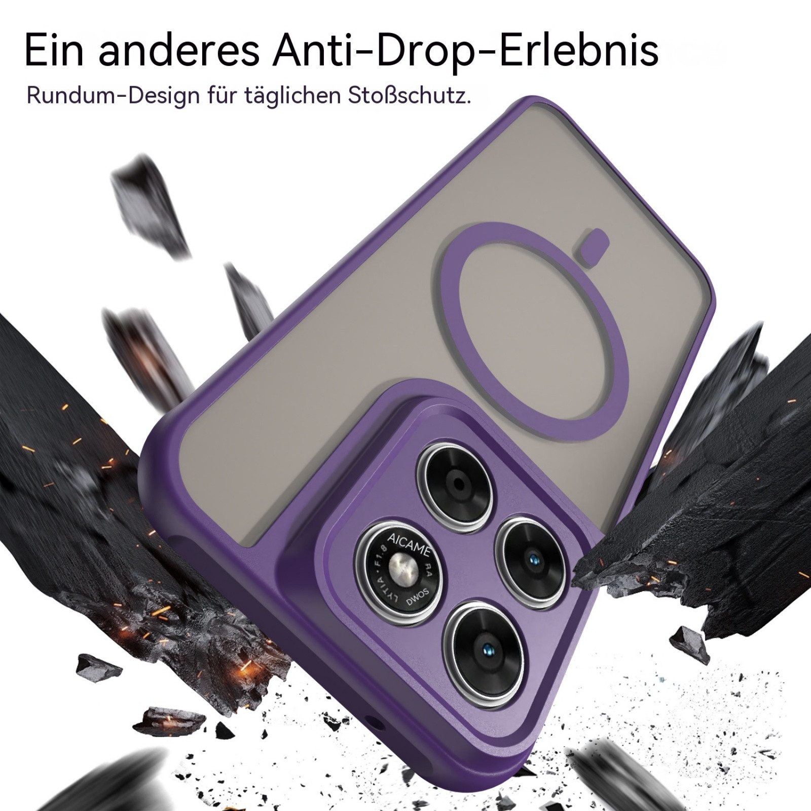 betterfon Handyhülle für Motorola Modelle,Magsafe Hülle Magnet Case, Magnetisches Laden, kompatibel mit kabellosem Ladezubehör – Bild 4 von 5