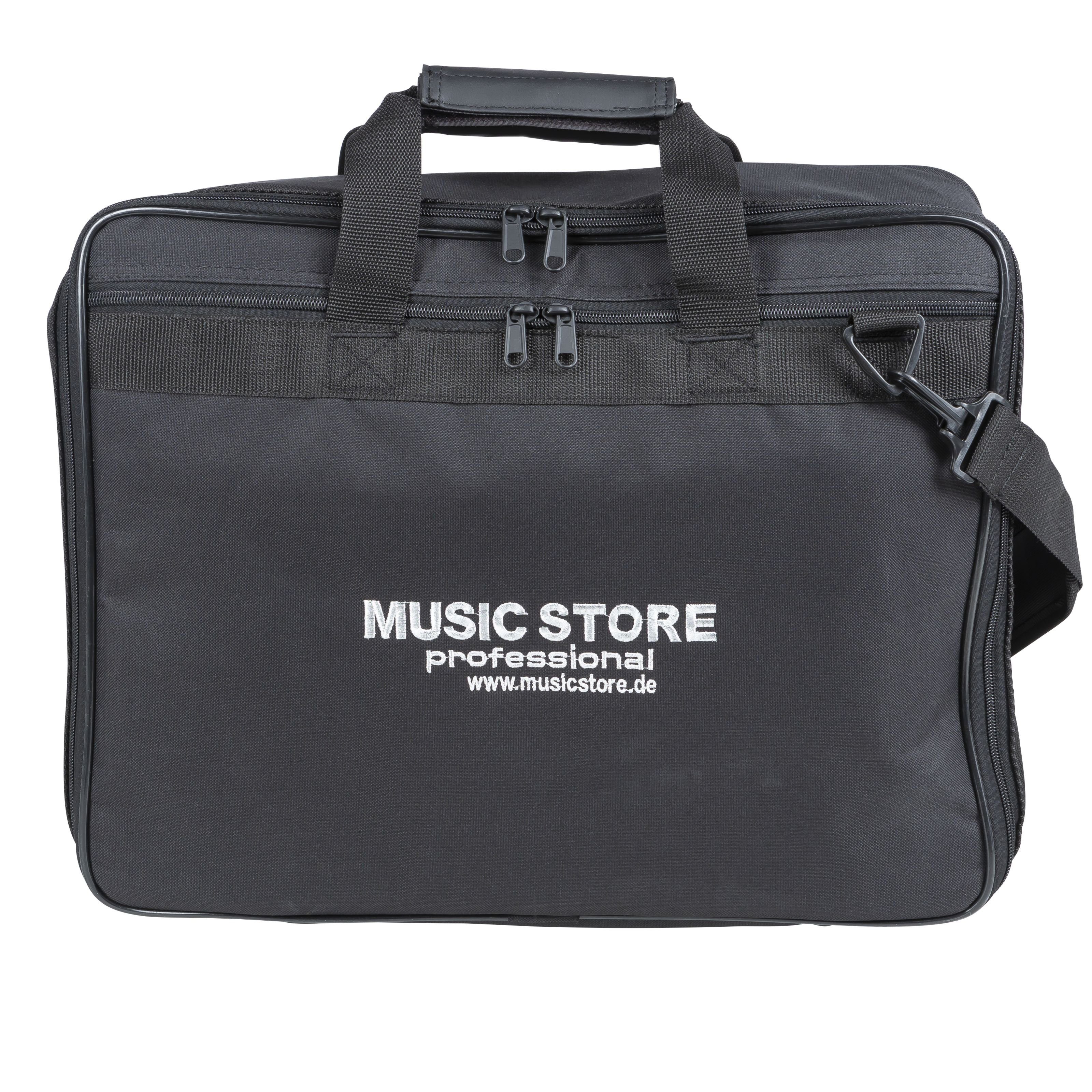MUSIC STORE Studiotasche (DJ Mixer Tasche 12 Zoll Wasserabweisende Transporttasche Robuste Kunststoff für DJ-Mixer und Media-Player Schwarz 440x120x340mm 0.9kg, DJ-Cases & DJ- Bags, DJ-Equipment Bags), DJ Mixer Tasche, Wasserabweisende Transporttasche, Ro
