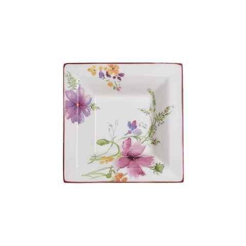 Villeroy & Boch Müslischale Mariefleur Gifts quadratische Schale 14x14 cm, Porzellan, (1-tlg)