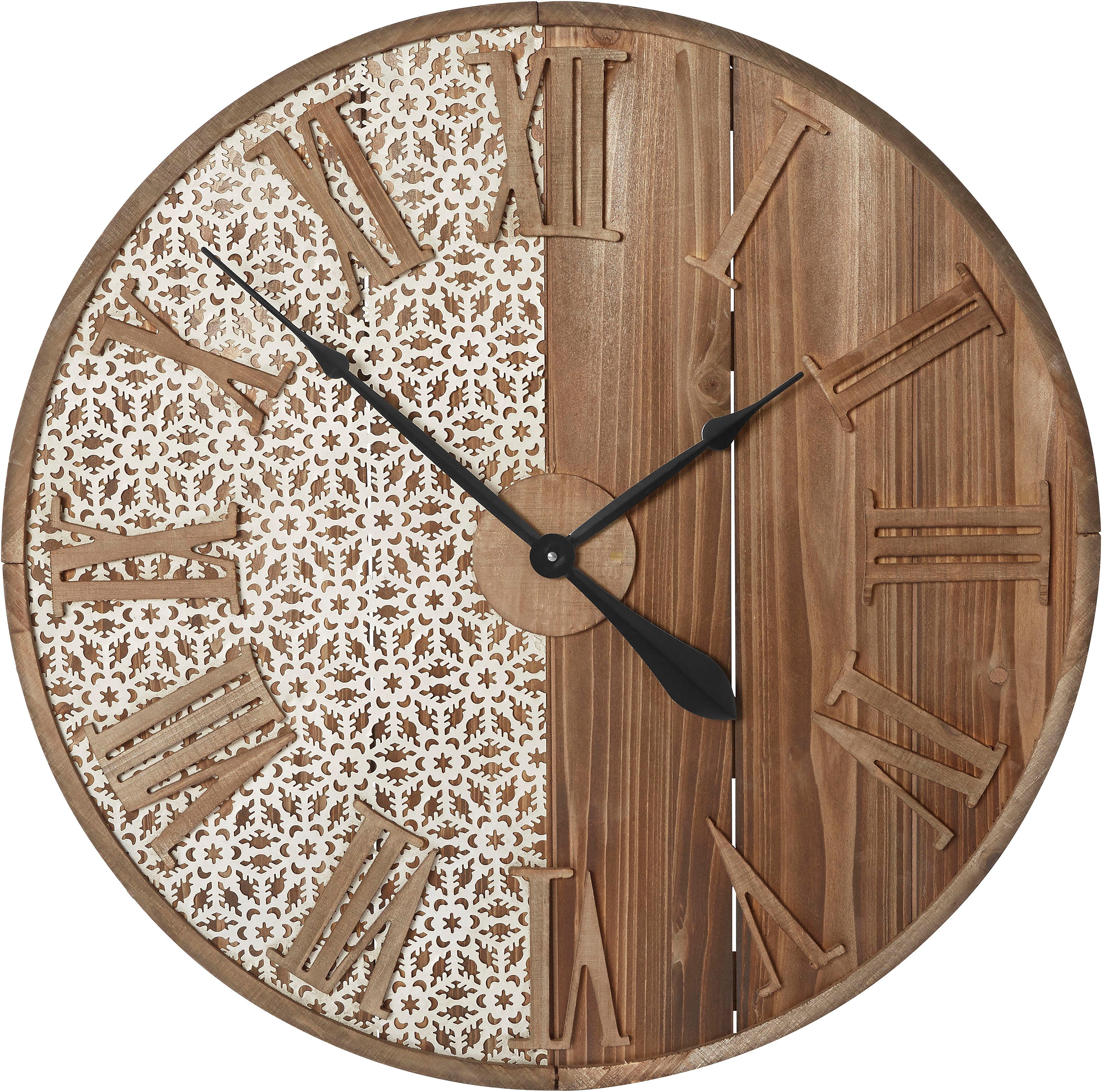 Home affaire Wanduhr »Abbey« (rund, Ø 70 cm, römische Ziffern)-HomeTrends