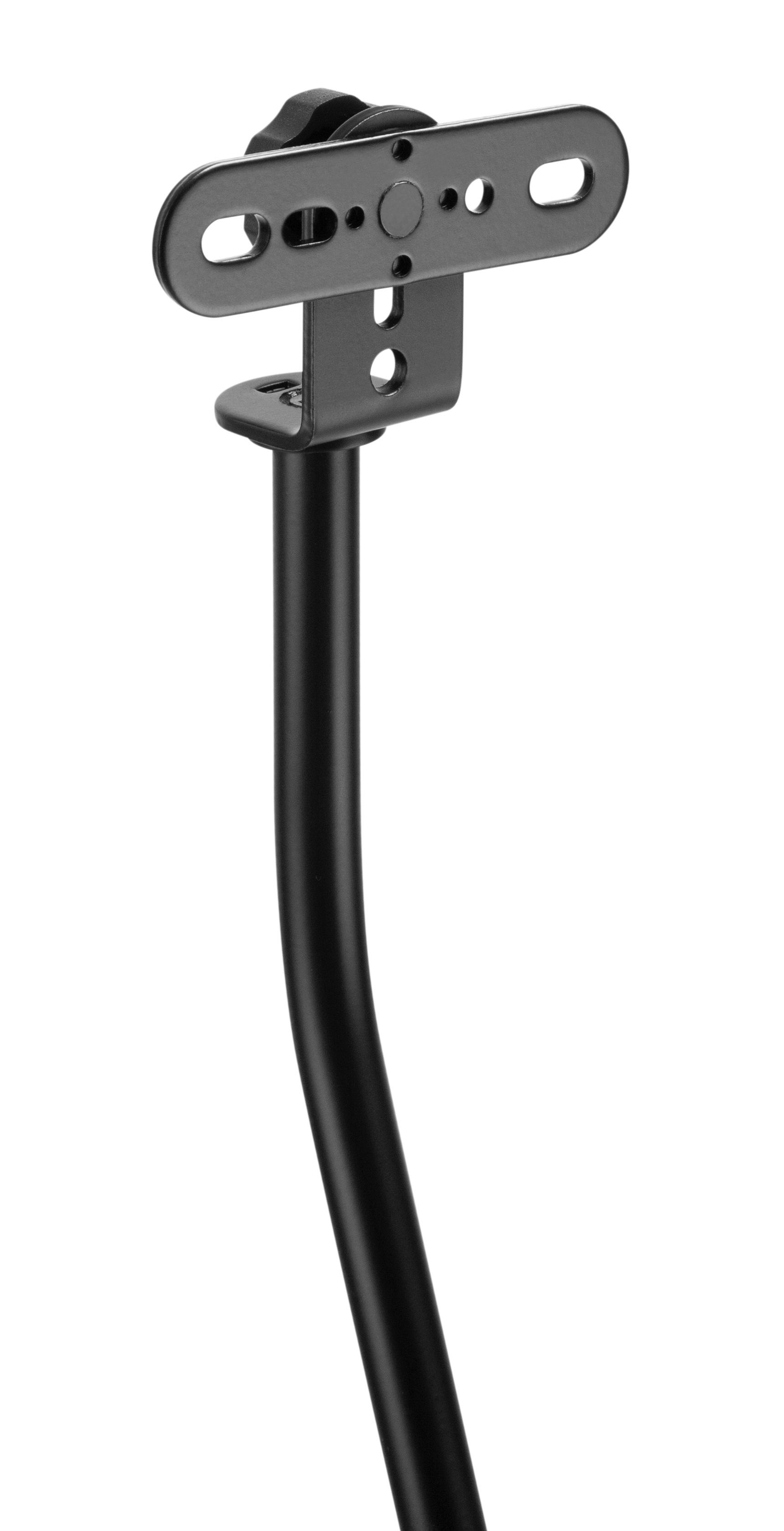 HALTERUNGSPROFI Lautsprecherständer S05 schwarz, (Höhenverstellbar, Spikes, Bodenschoner, verschiedene Montageoptionen)