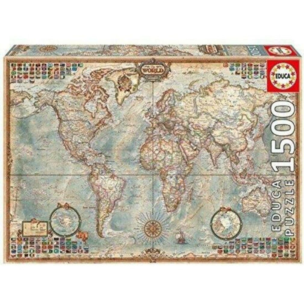 Educa Puzzle Puzzle The World (1500 pcs), Puzzleteile