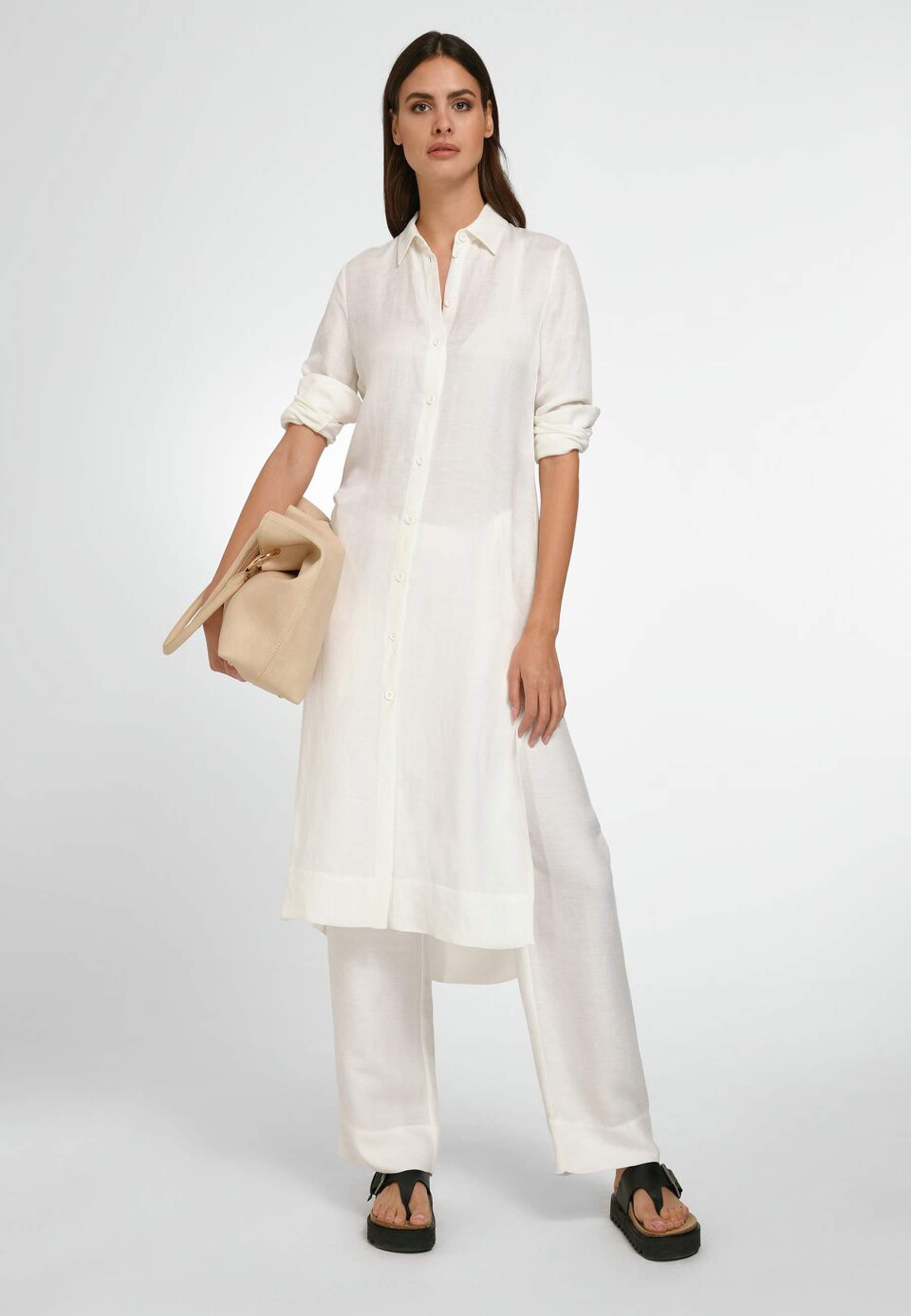 tRUE STANDARD Longbluse Linen