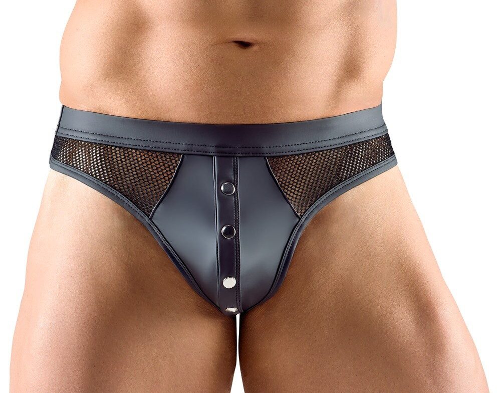 String mit Druckknöpfen, dezenter mesh-Look