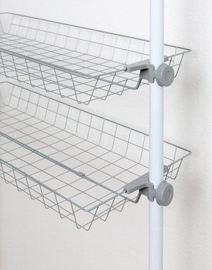 WENKO Organizer Herkules (Set, 2 St), Aufbewahrungskorb, perfekt für den begehbaren Kleiderschrank