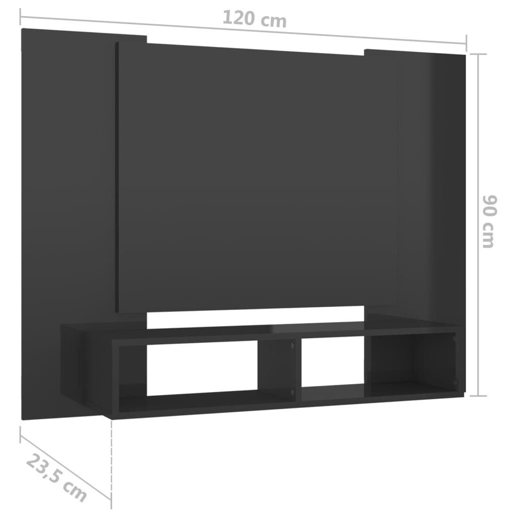 cm), 120x23x90 in TV-Board (L/B/H: Hochglanz-Grau möbelando Atzendorf