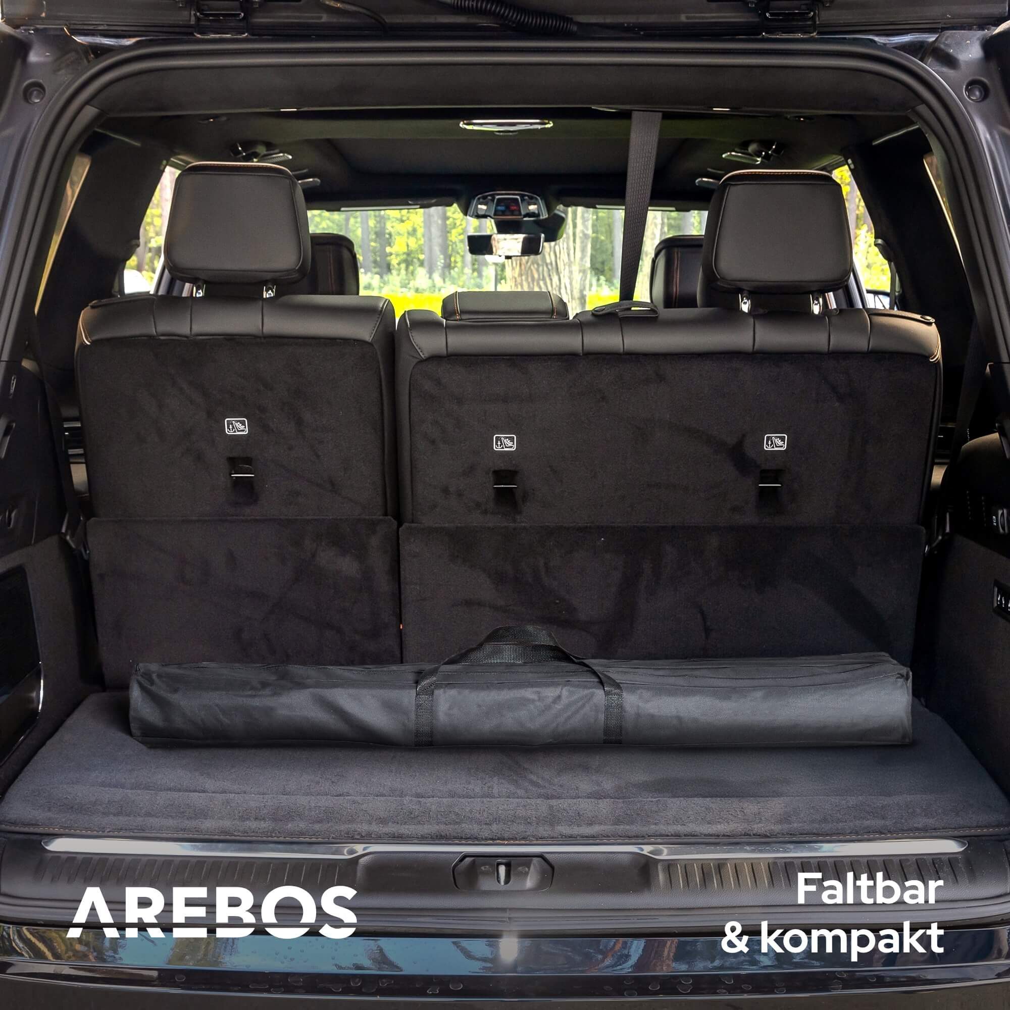 Arebos Campingtisch 120x70 cm Reisetisch faltbar, klappbar für Camping, Picknick & Balkon, Belastbarkeit: 30 kg – Bild 5 von 5