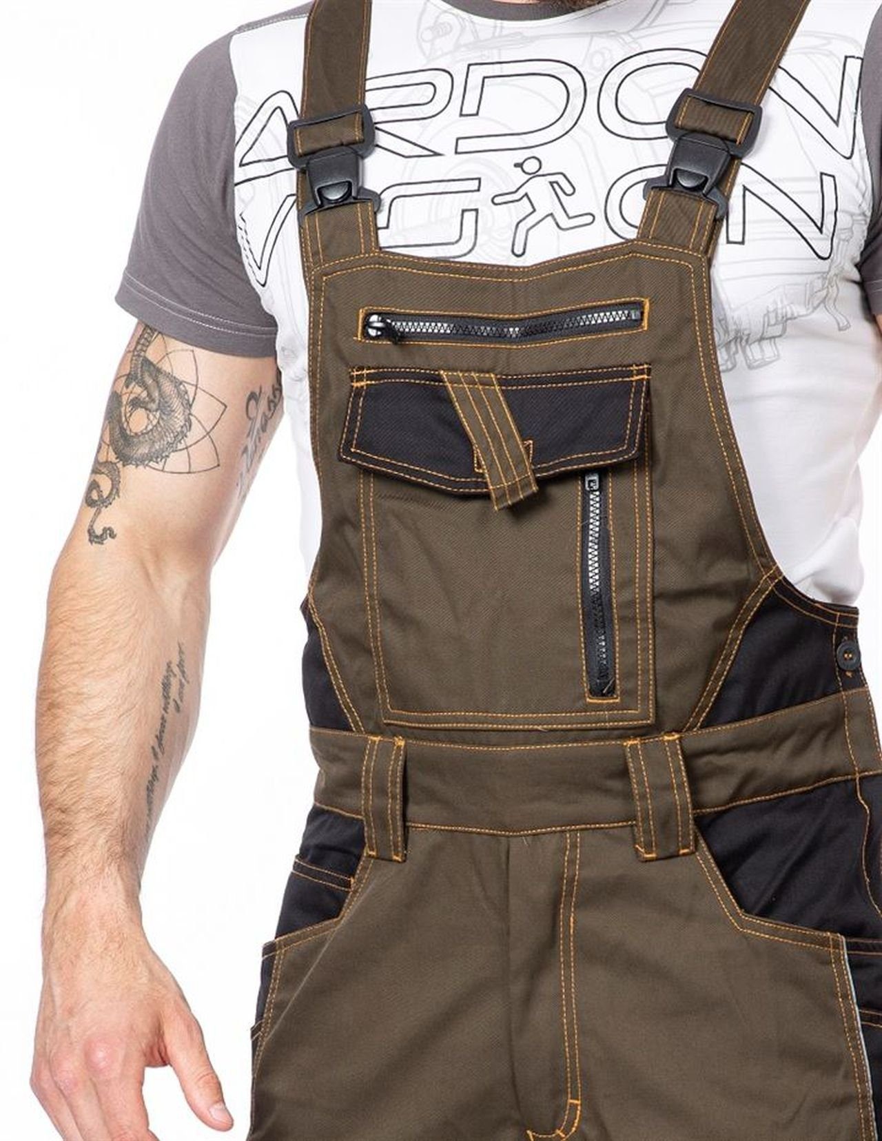 Ardon Safety Arbeitslatzhose Arbeitslatzhose Sicherheitshose Arbeitshose Kombihose Latzhose – Bild 5 von 5