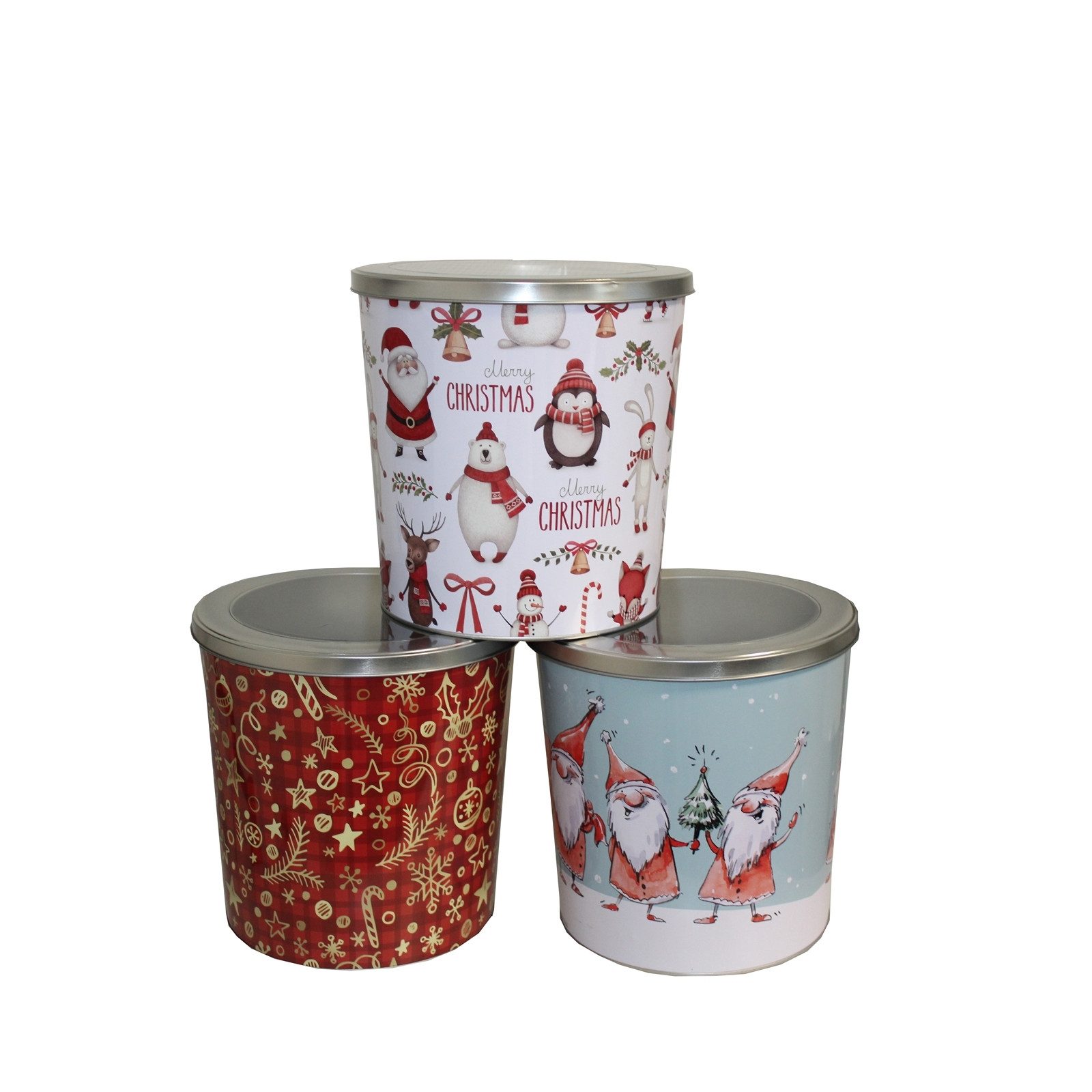 Vorratsdose Gebäckdose 3er Set Weihnachtsmotive
