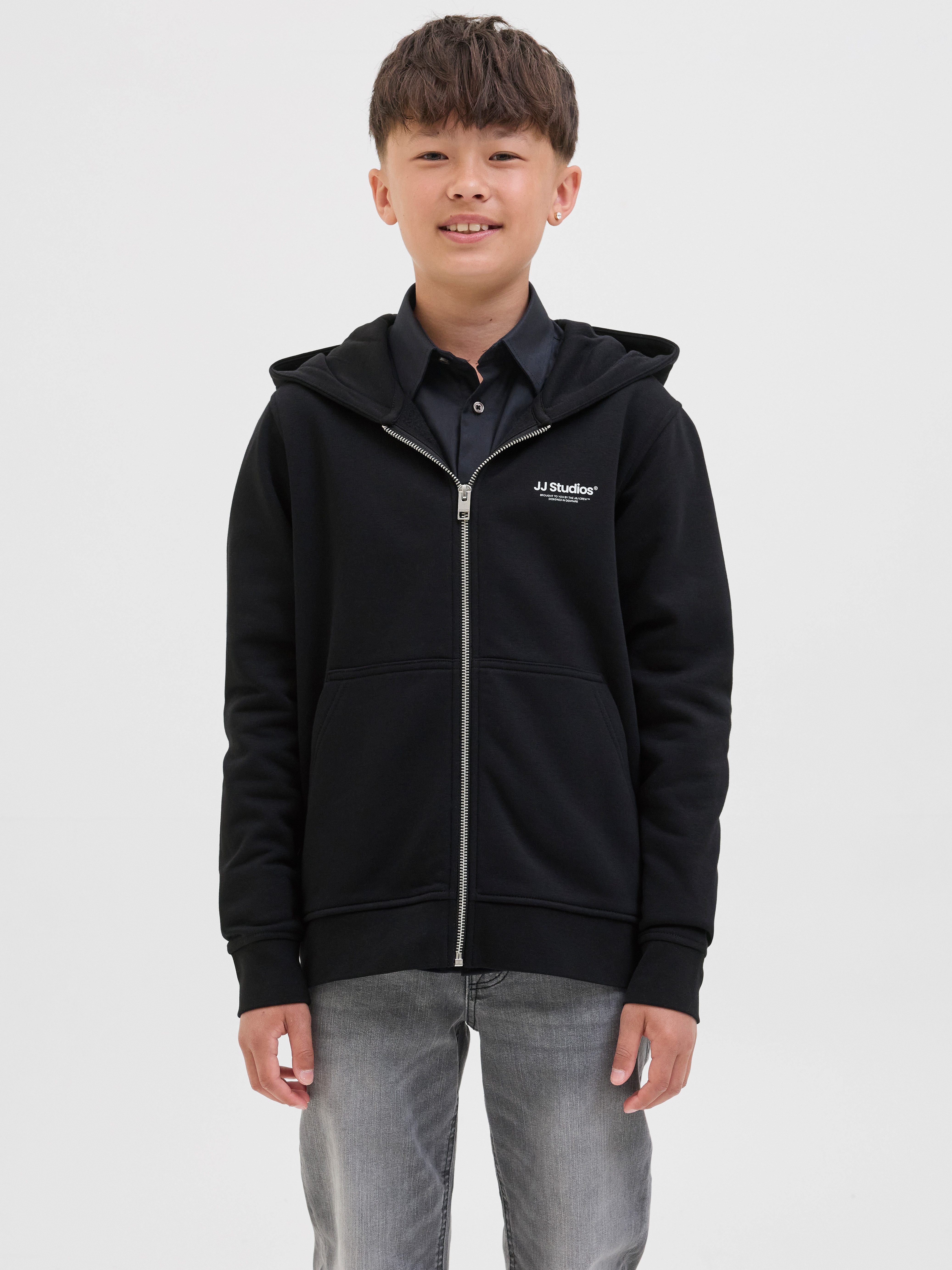 Jack & Jones Junior Kapuzensweatshirt JJESOHO SWEAT ZIP HOOD NOOS JNR