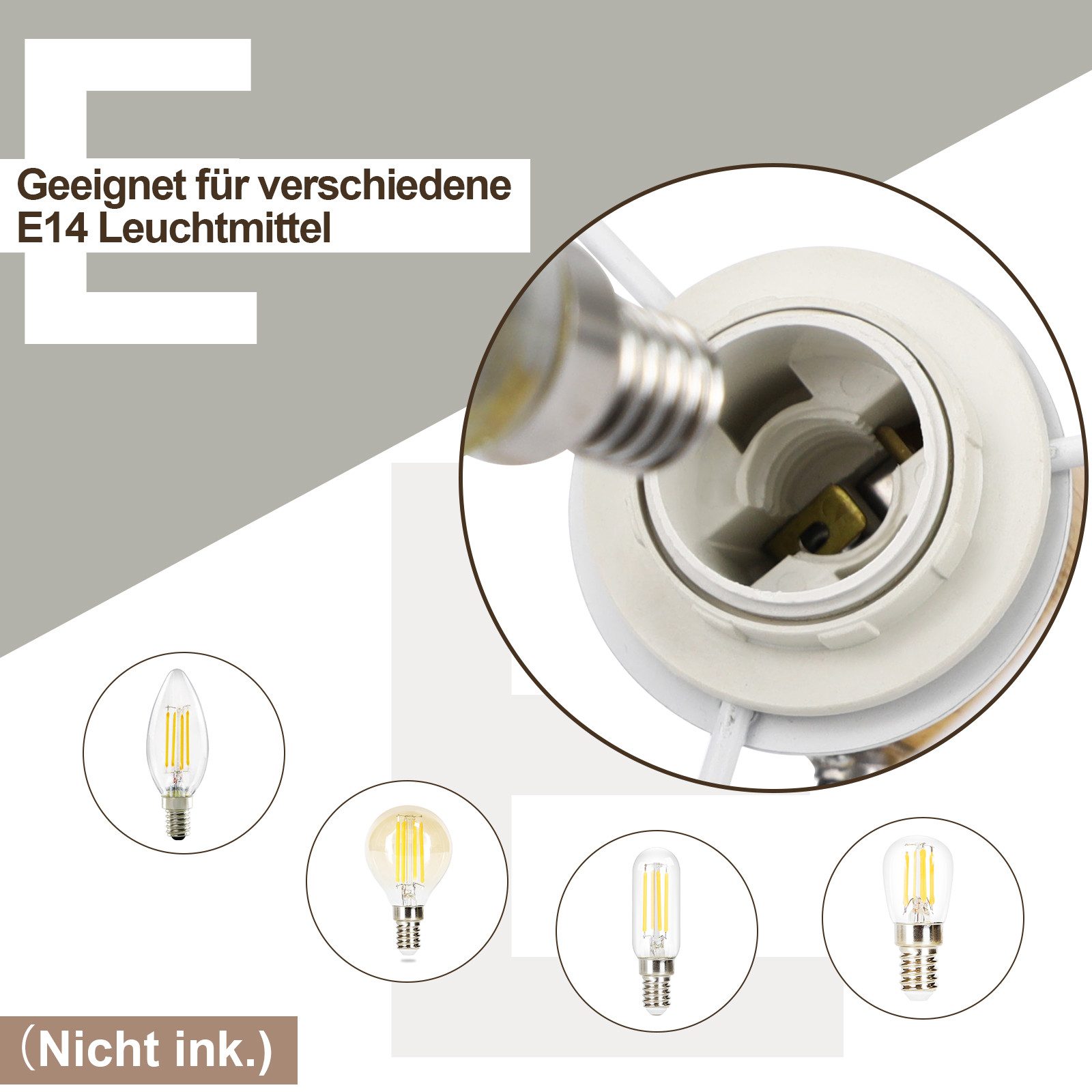 ZMH Deckenstrahler Wohnzimmer 3 Flammig Schwenkbar 350° E14 Deckenleuchte S günstig online kaufen