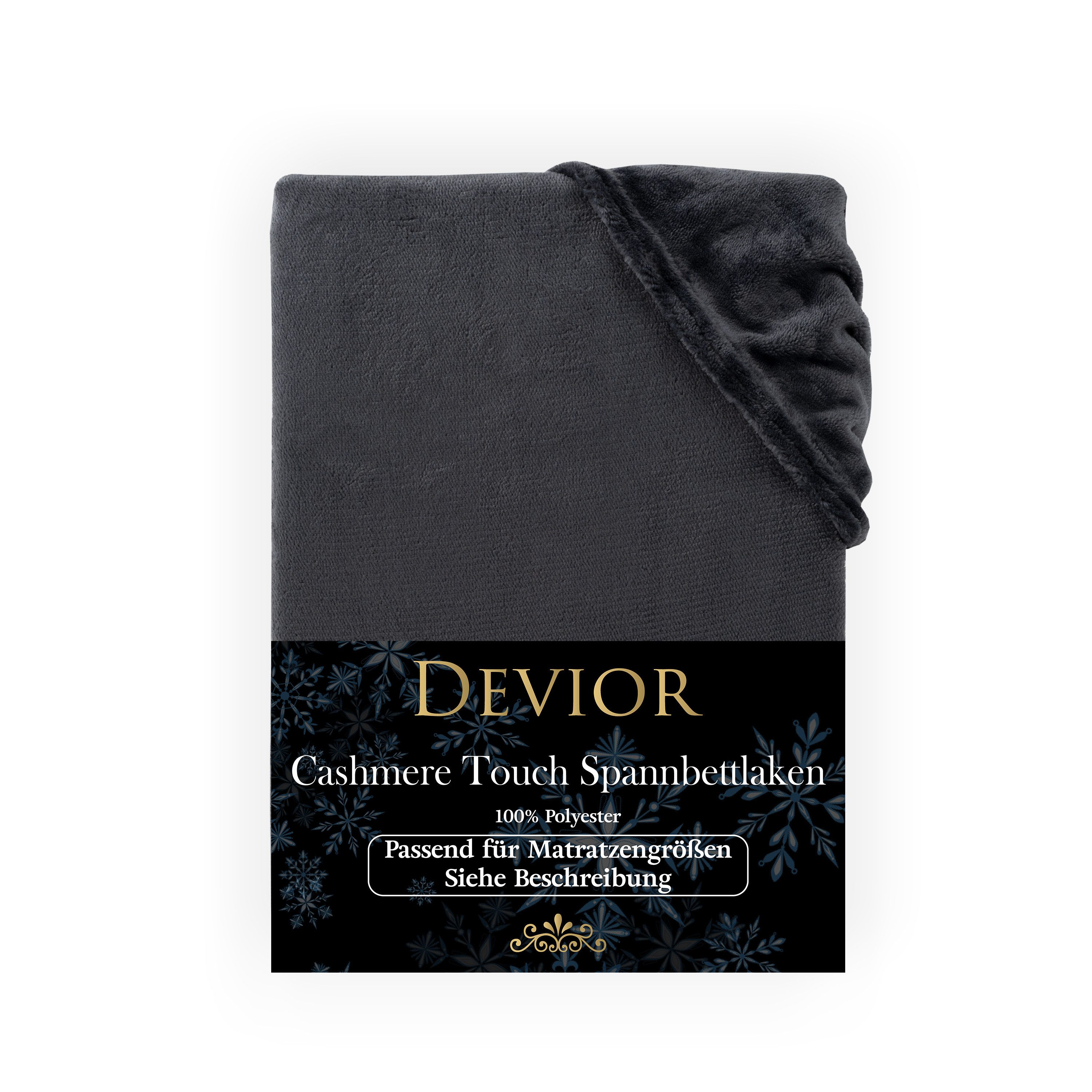 Devior Spannbettlaken Spannbetttuch Cashmere Touch Bettlaken günstig online kaufen