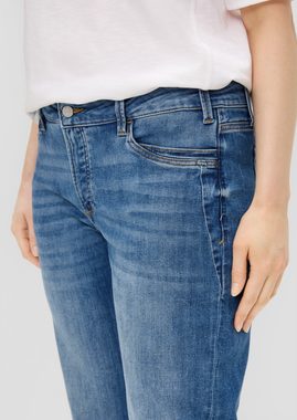 s.Oliver Stoffhose Jeans / Curvy Fit / Mid Rise / Semi Wide Leg Waschung