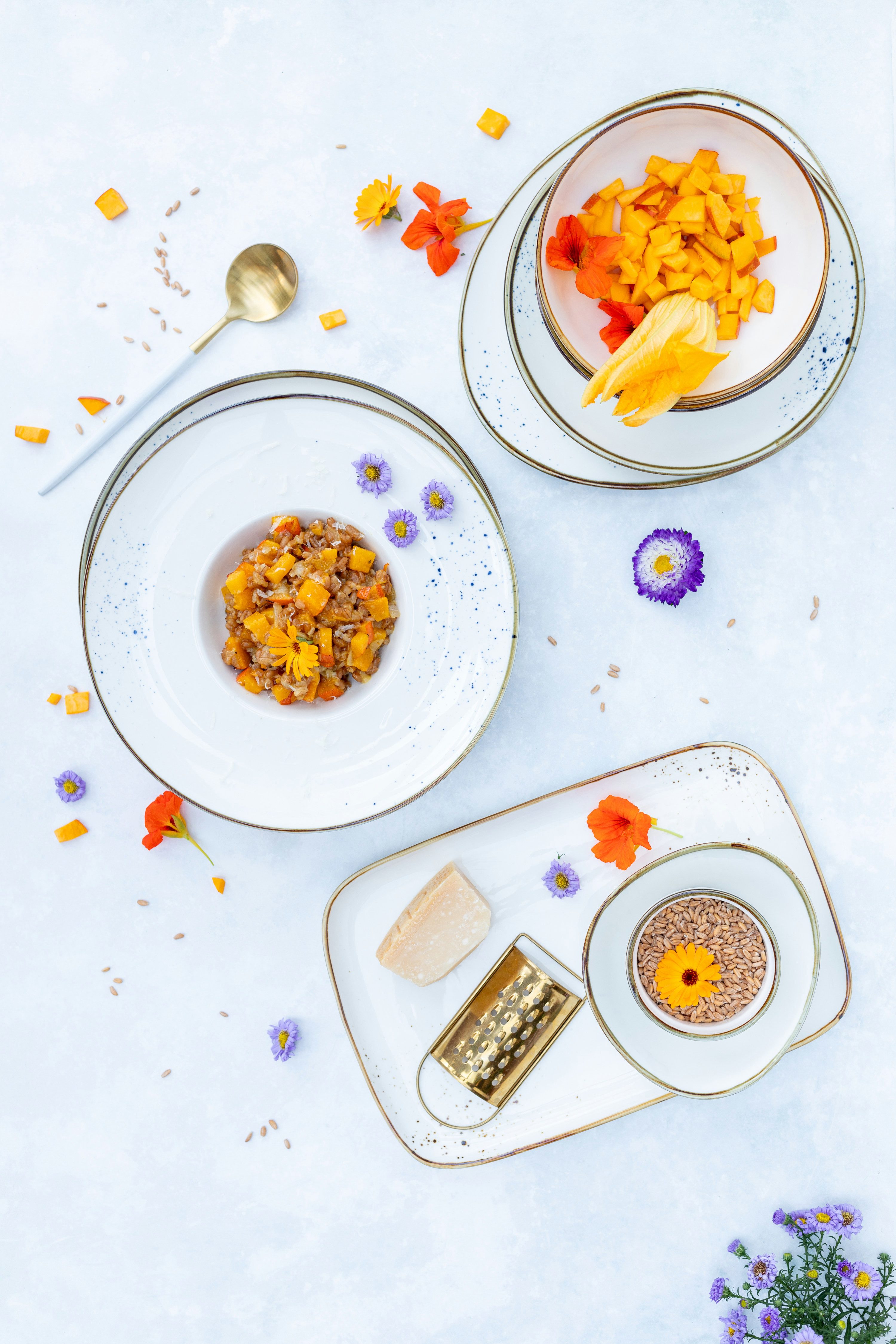 MÄSER Kombiservice PINTAR, Kombiservice, Porzellan (16-tlg), 4 Personen, Porzellan, Geschirr-Set, Service