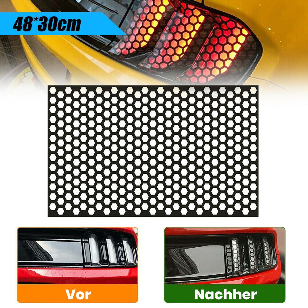Thumbnail - Hikity Aufkleber Auto Wabe Rücklicht dekorative Aufkleber, Kreative Autoaufkleber