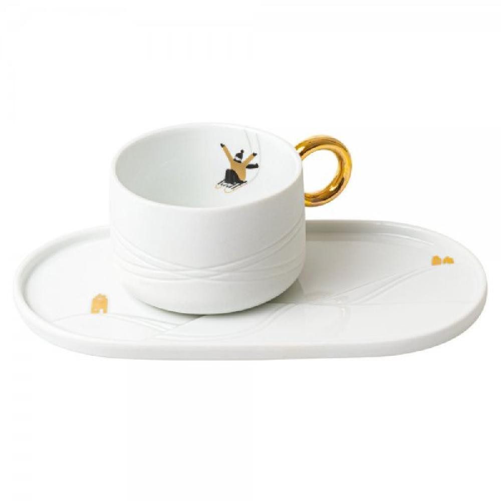Räder Geschirr Design Tasse mit Servierplatte günstig online kaufen