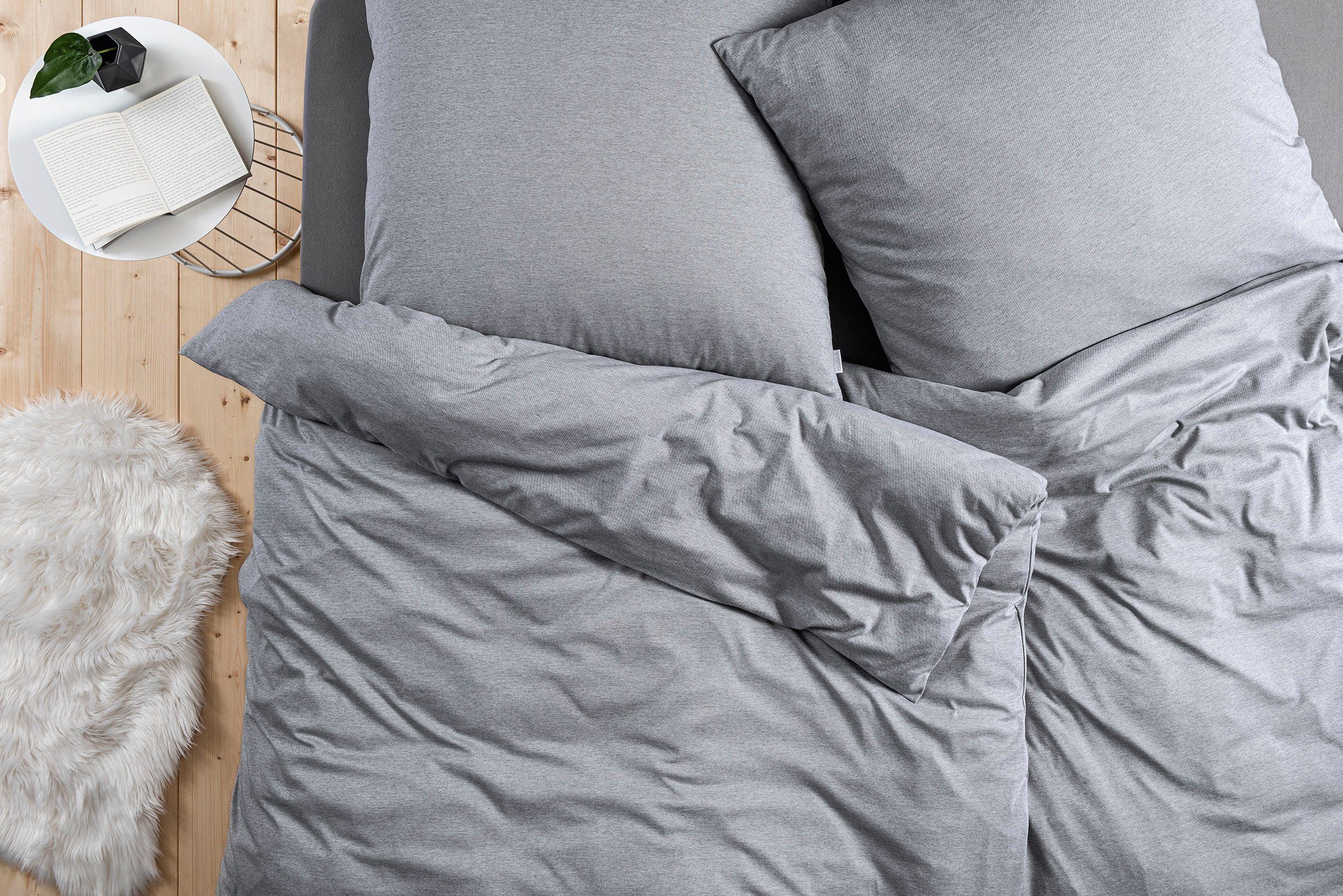 Estella Bettwäsche Takoma, Mako-Interlock-Jersey, 2 teilig, Gefertigt aus hochwertigem Mako-Interlock-Jersey aus 100% Baumwolle.