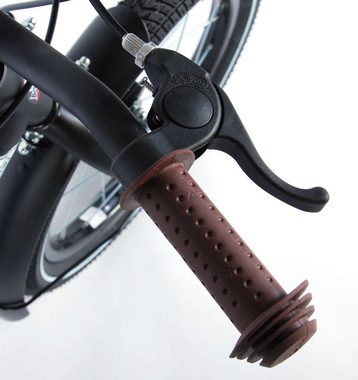 Volare Kinderfahrrad Black Cruiser Kinderfahrrad Schwarz - 85% zusammengebaut- Jungen, 1 Gang, verschiedene Größen, bis 60 kg, Lenkerhöhe einstellbar, Luftbereifung