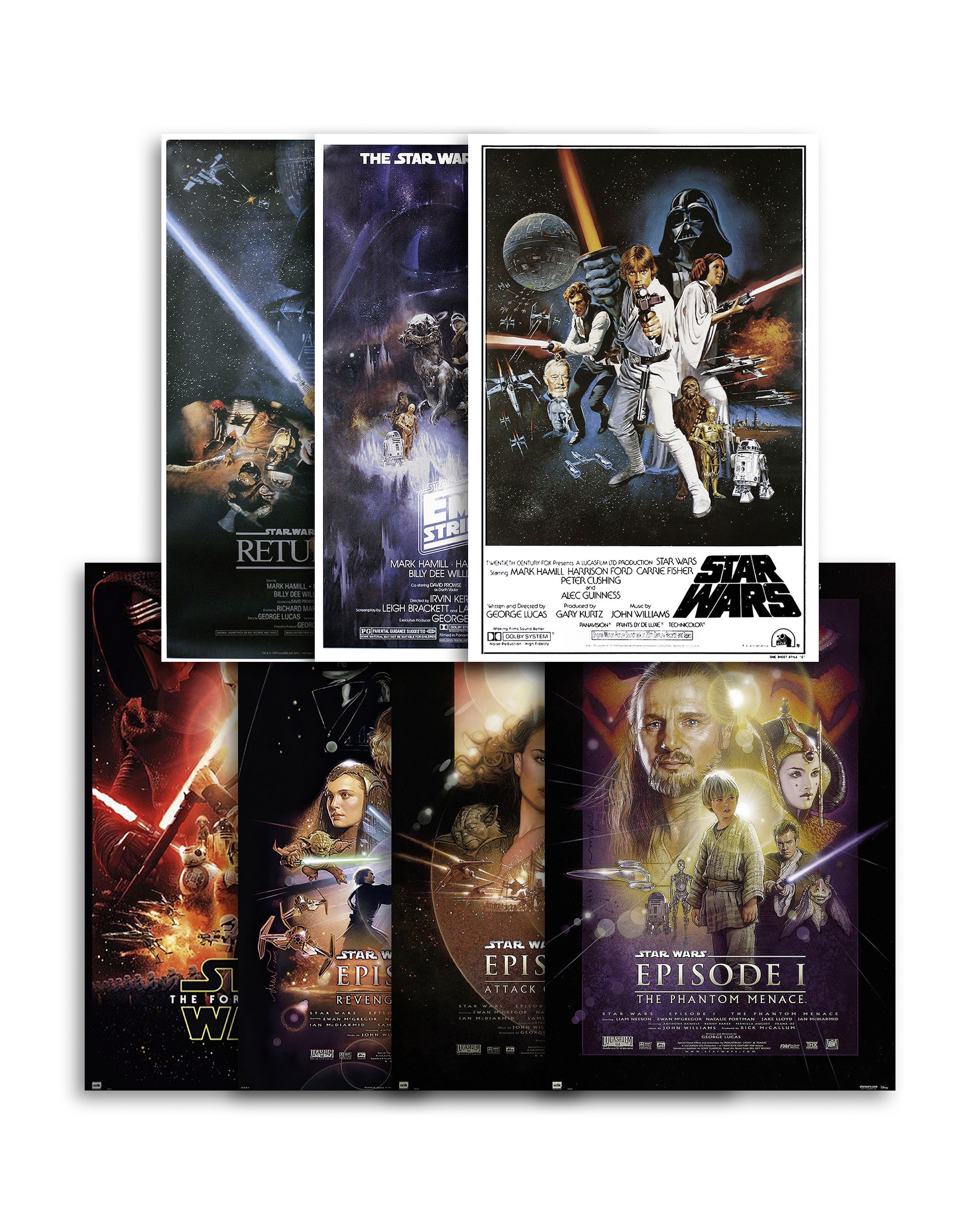 Star Wars Poster Star Wars Posterset Teil I - VII 61 x 91,5 cm