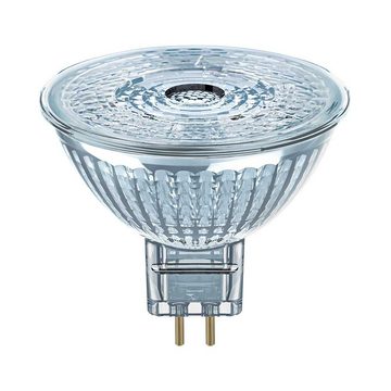 Osram LED-Leuchtmittel MR16 Glas Reflektor 5er-Set 4,9W = 35W GU5,3 12V 350lm 36° Ra>90 2700K, warmweiß, Dimmbar