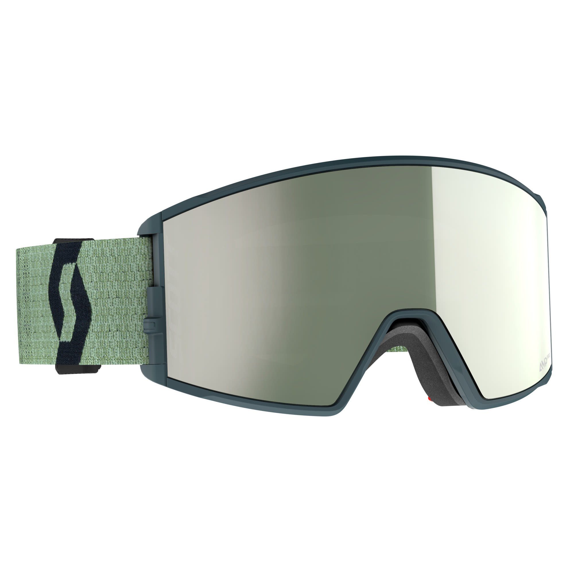 Scott Skibrille Scott React Amp Pro Goggle Accessoires Soft Green - Black - AMP Pro White Chrome