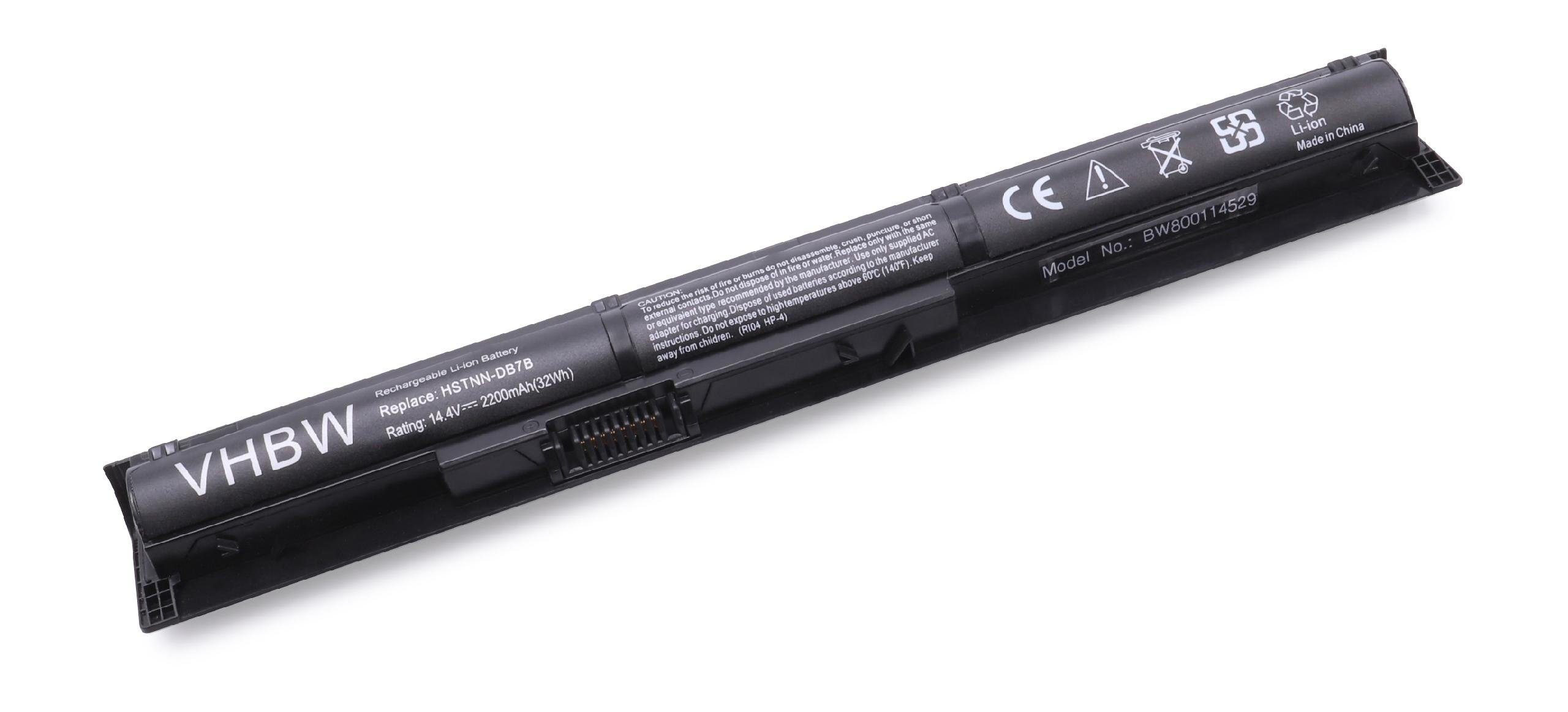 (2200mAh, Netbook RI06XL RI04XL, 14,4V, für Baugleiche Ersatz vhbw Li-Ion) 2200 Originalteilebezeichnung HP / für Notebook mAh Laptop-Akku