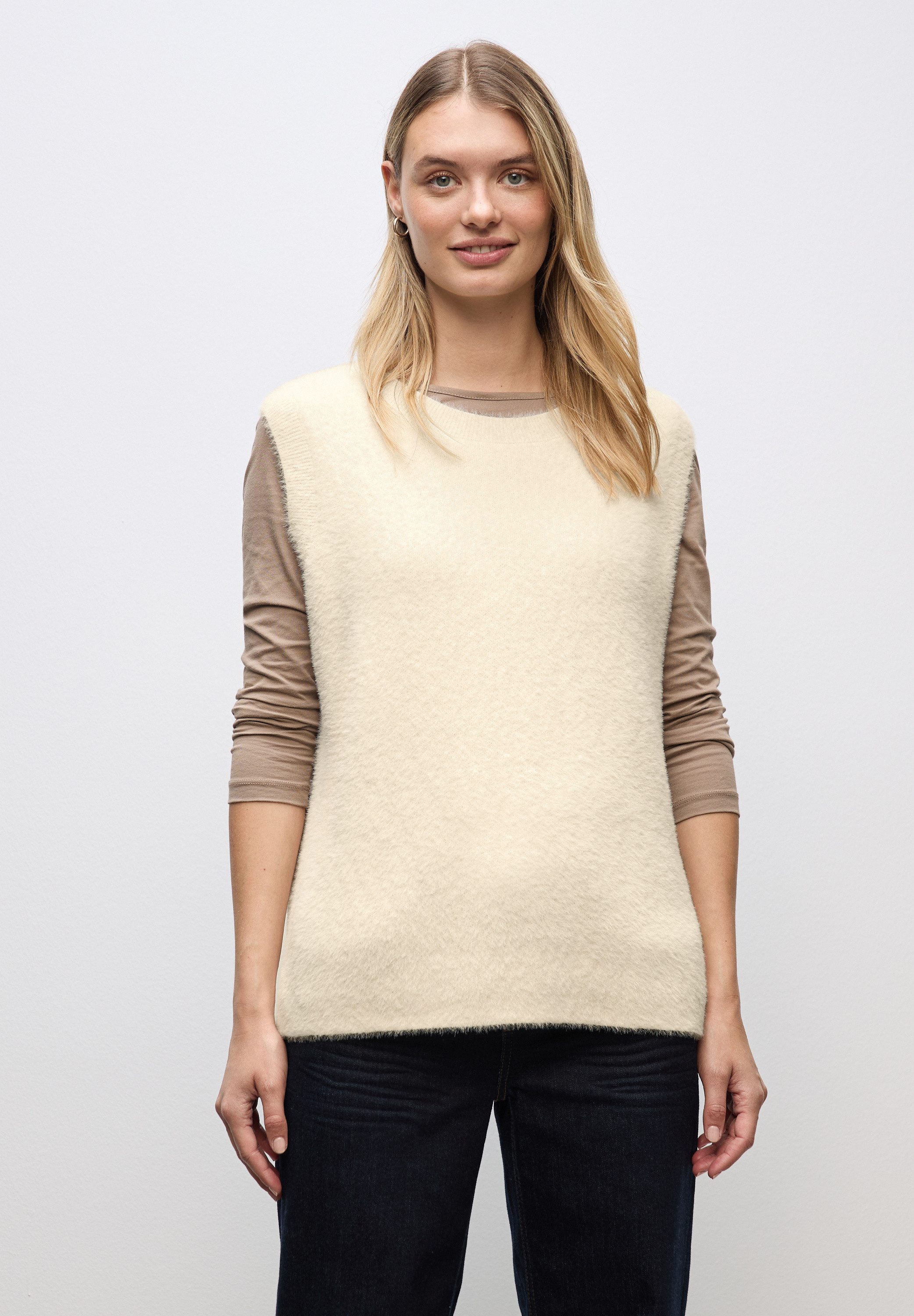 STREET ONE Pullunder aus softem Materialmix günstig online kaufen