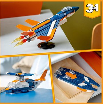 LEGO® Konstruktionsspielsteine Überschalljet (31126), LEGO® Creator 3in1, (215 St), Made in Europe