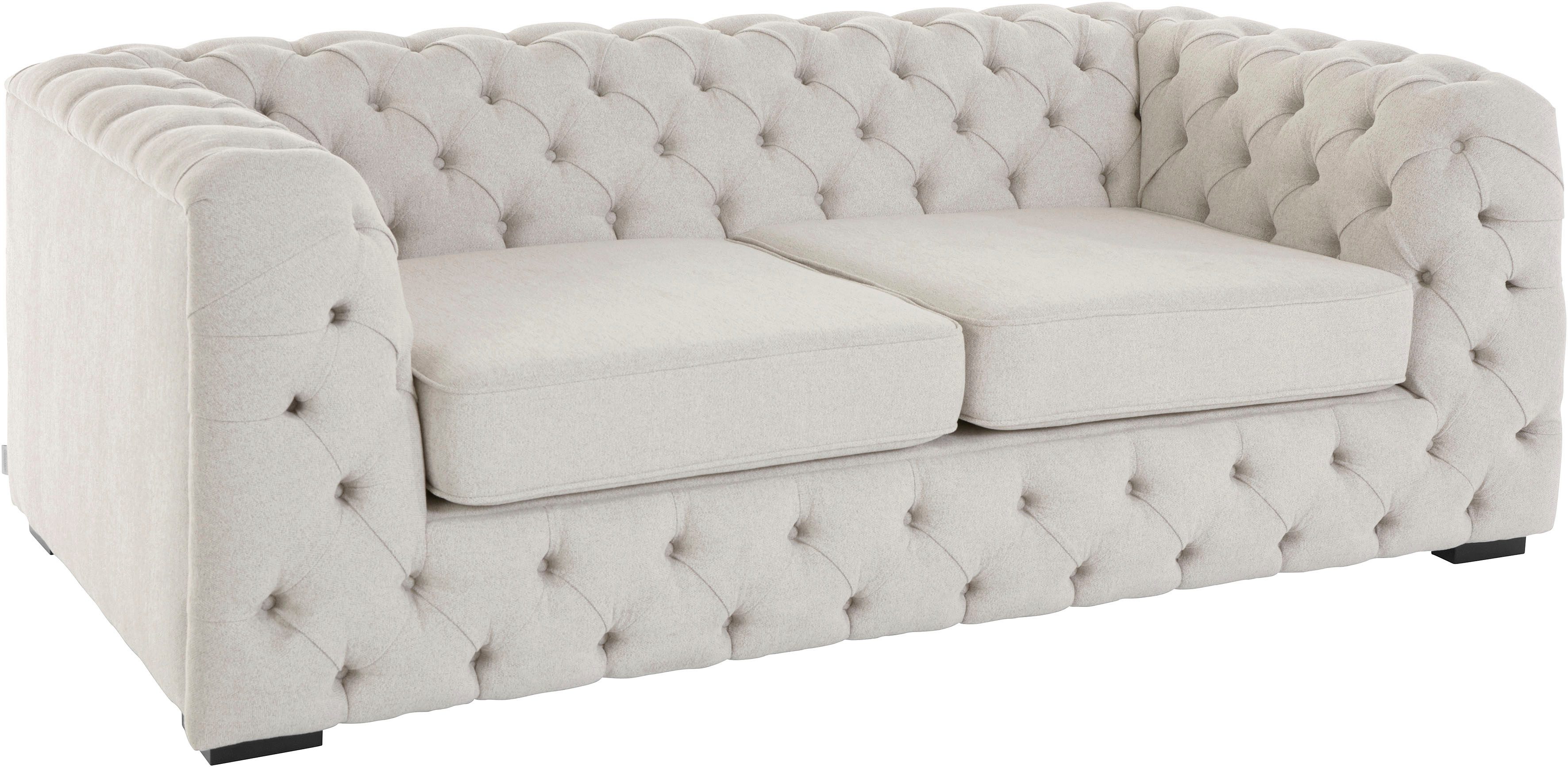 Home affaire Chesterfield-Sofa Kalina, mit klassischer Chesterfield-Knopfheftung