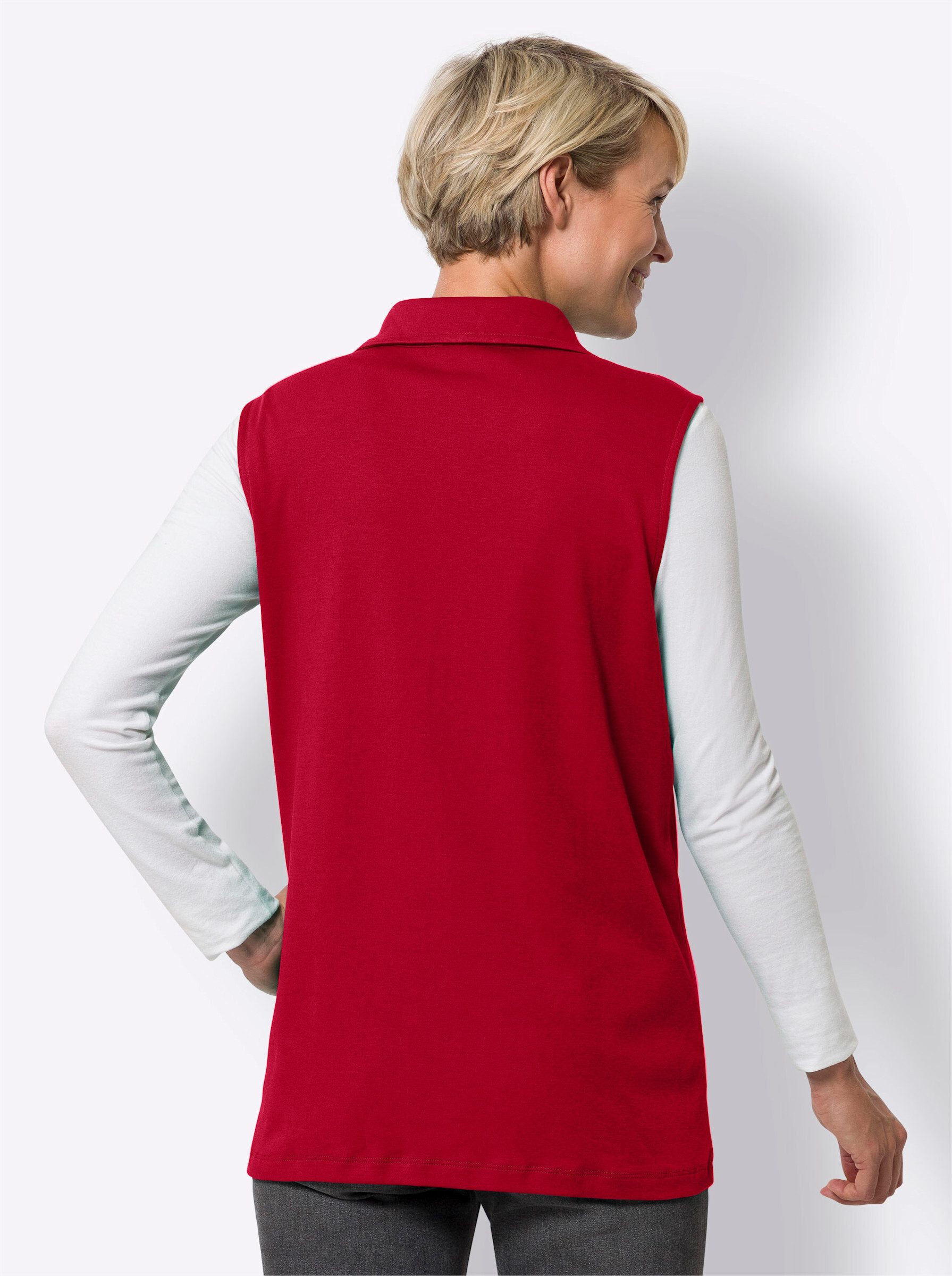 Sieh an! Jerseyweste Longweste günstig online kaufen