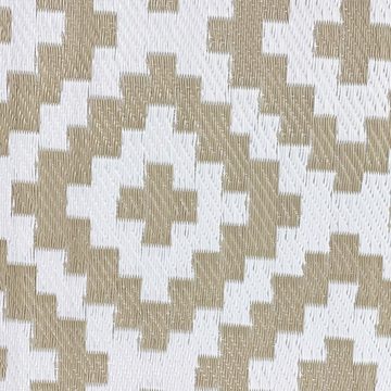 Outdoorteppich Schmutzabweisender Outdoor-Teppich in Ethno-Design in beige, Carpetia, rechteckig