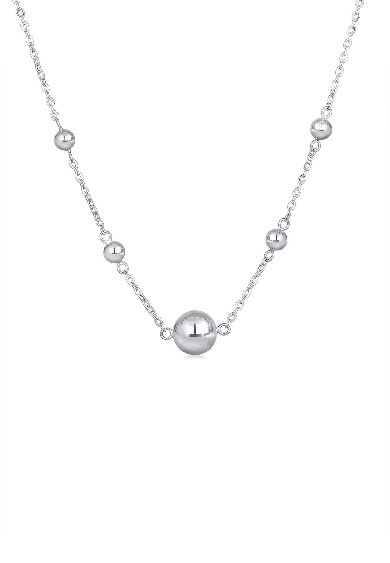 Elli Premium Kette mit Anhänger Kugel Elemente 925 Sterling Silber, Kugel günstig online kaufen