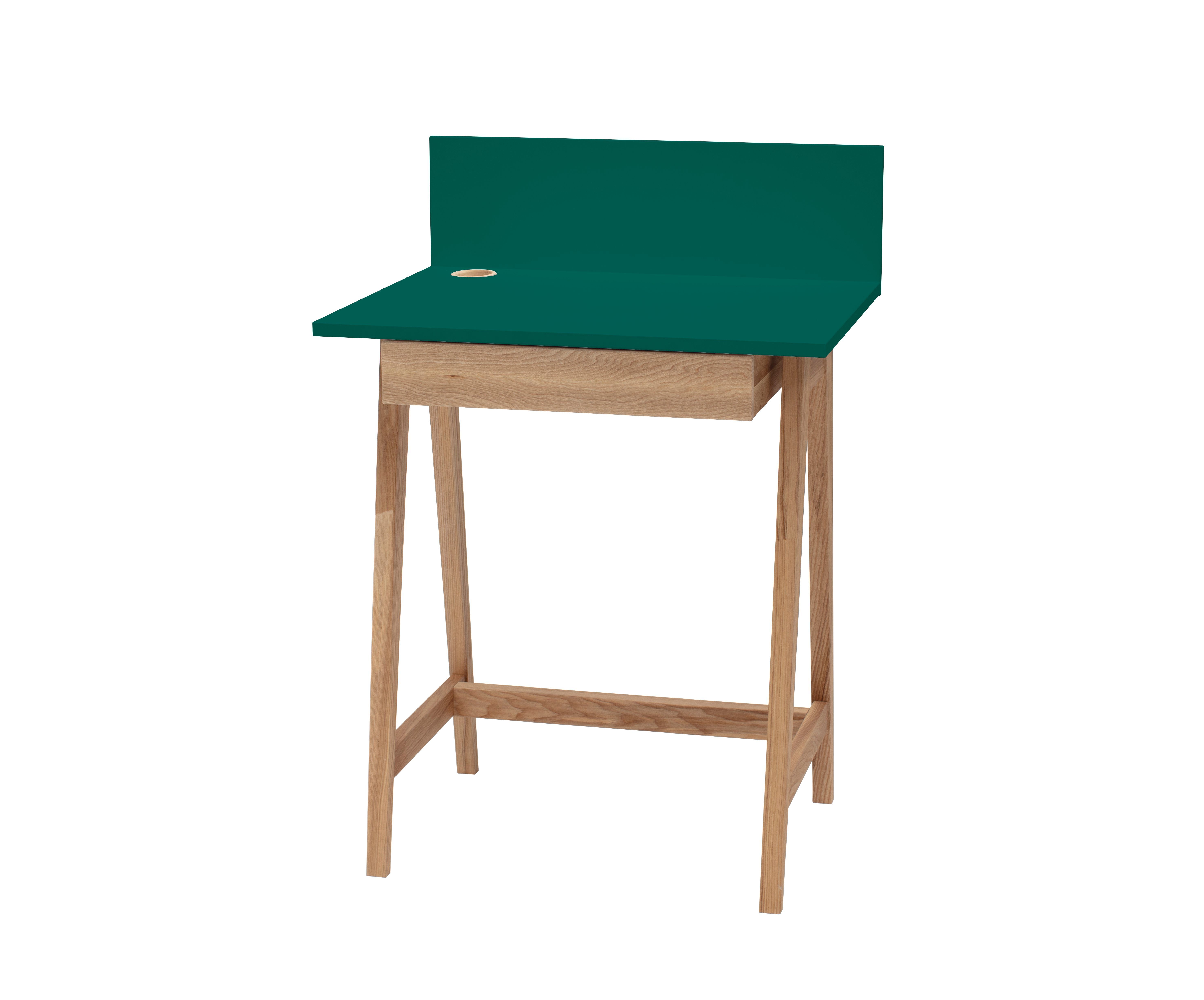 Siblo Schreibtisch Kinderschreibtisch Luke mit Schublade - Bunter Schreibtisch - minimalistisches Design - Kinderzimmer - MDF-Platte - Eschenholz (Kinderschreibtisch Luke mit Schublade) Türkis