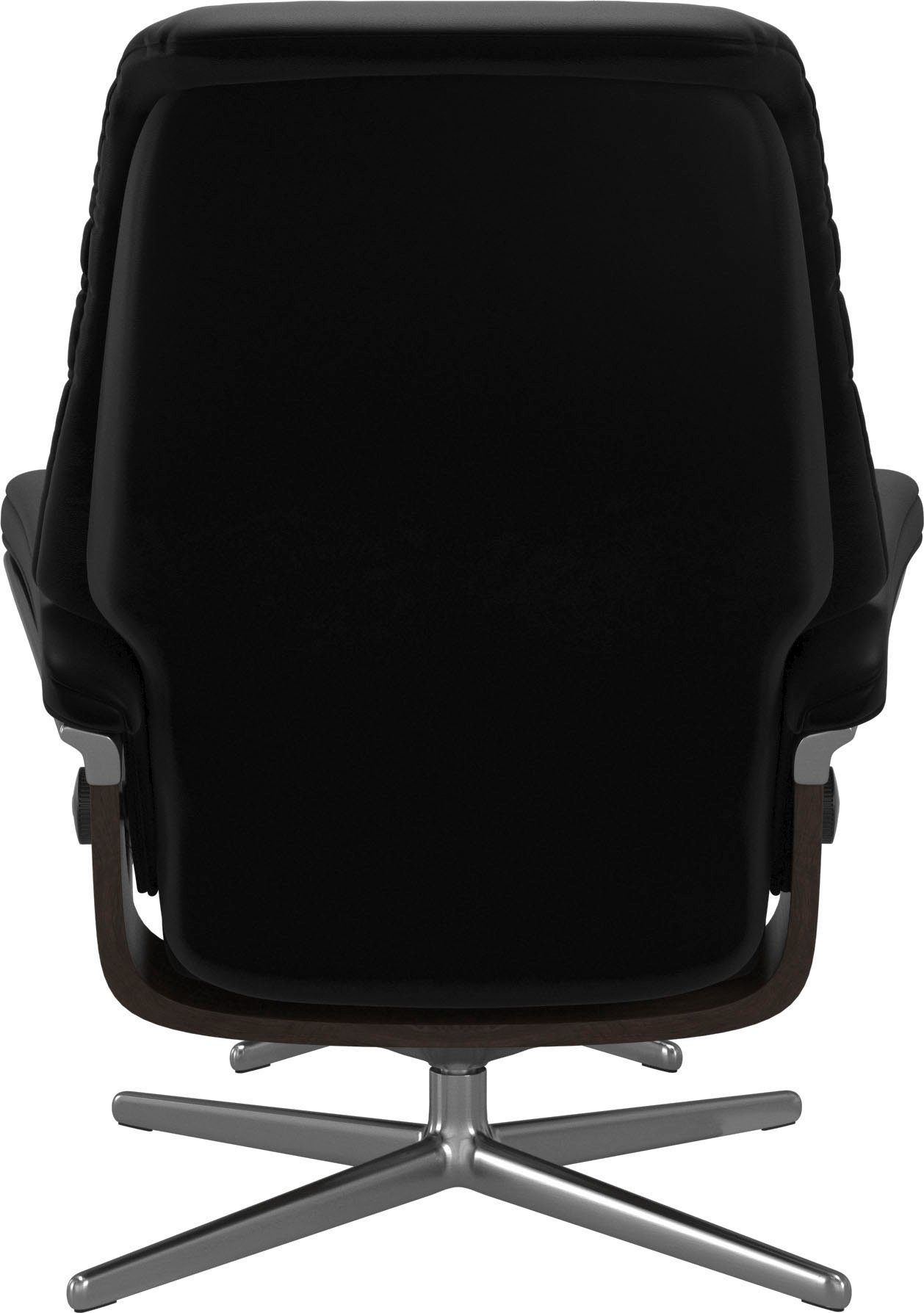Stressless® Relaxsessel Sunrise (Set, Relaxsessel mit Hocker), mit Hocker, mit Cross Base, Größe S, M & L, Holzakzent Wenge