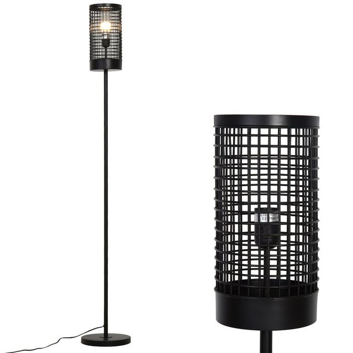 HOMCOM Stehlampe Stehlampe im modernen Design 1 x E27 (nicht im Lieferumfang enthalten)