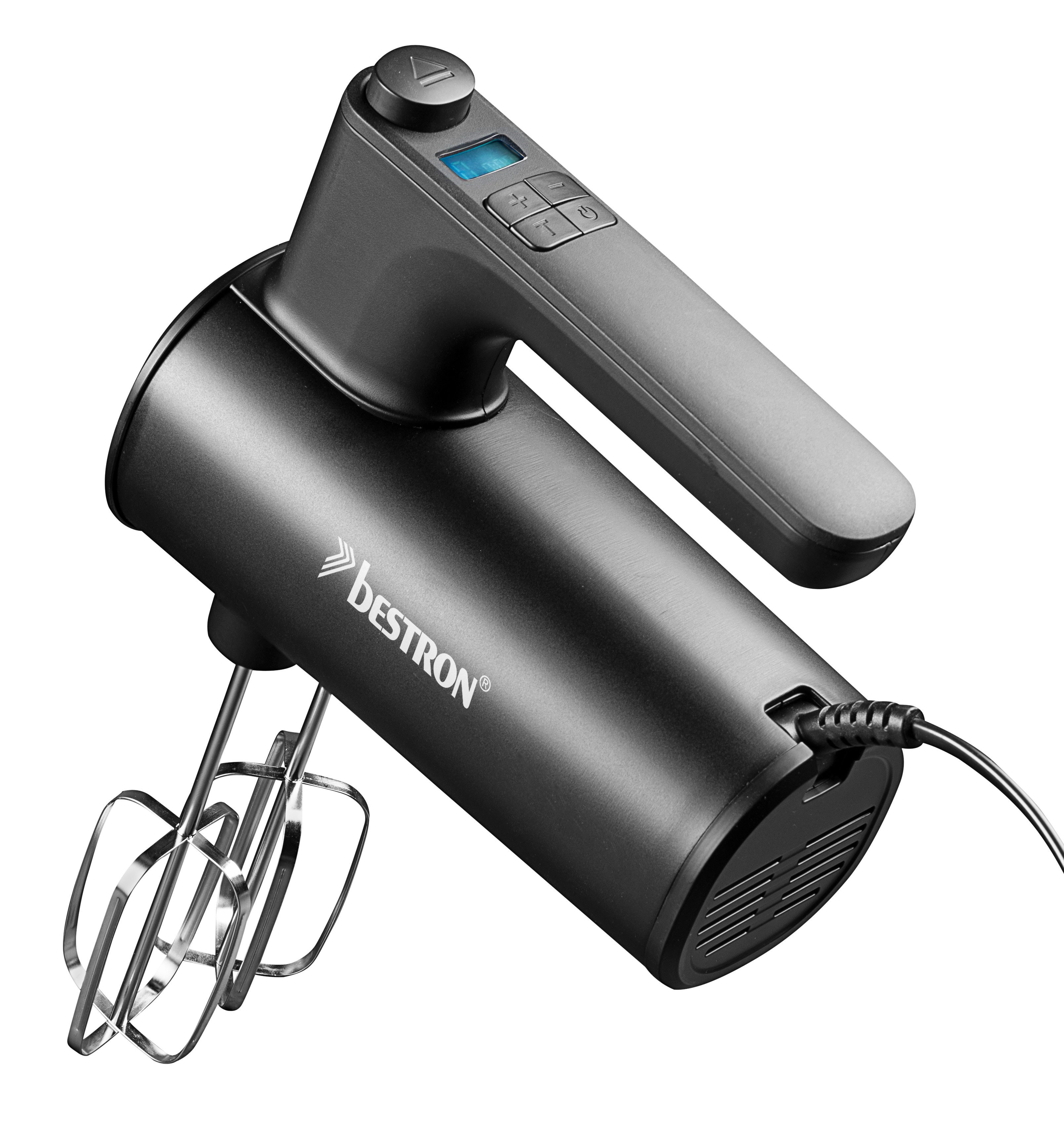 bestron Handmixer AHMD100, 400 W, Digital-Timer, 6 Stufen & Turbofunktion