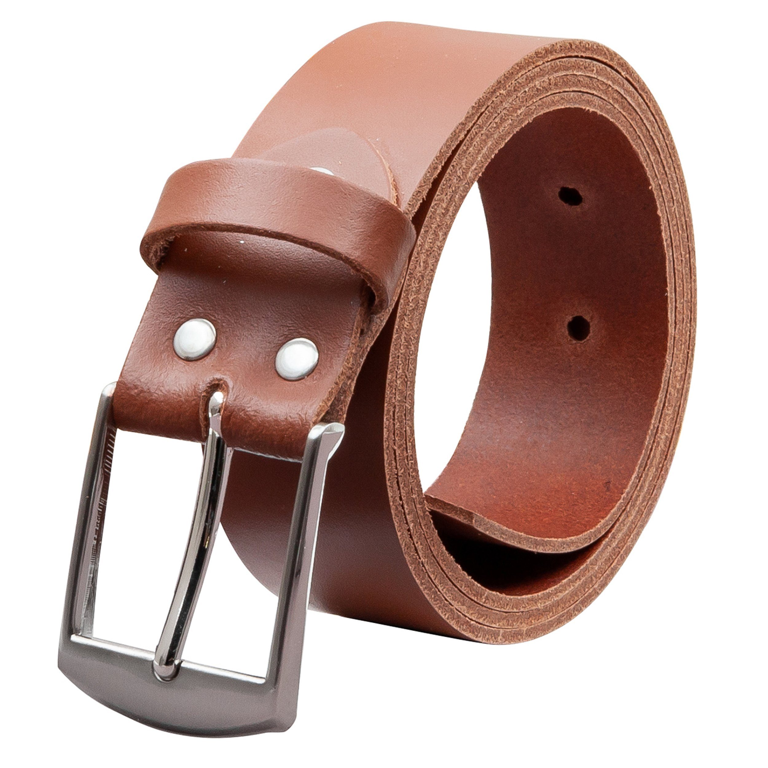 COLOGNEBELT Ledergürtel OM49-SL-Hellbraun MADE IN GERMANY, günstig online kaufen