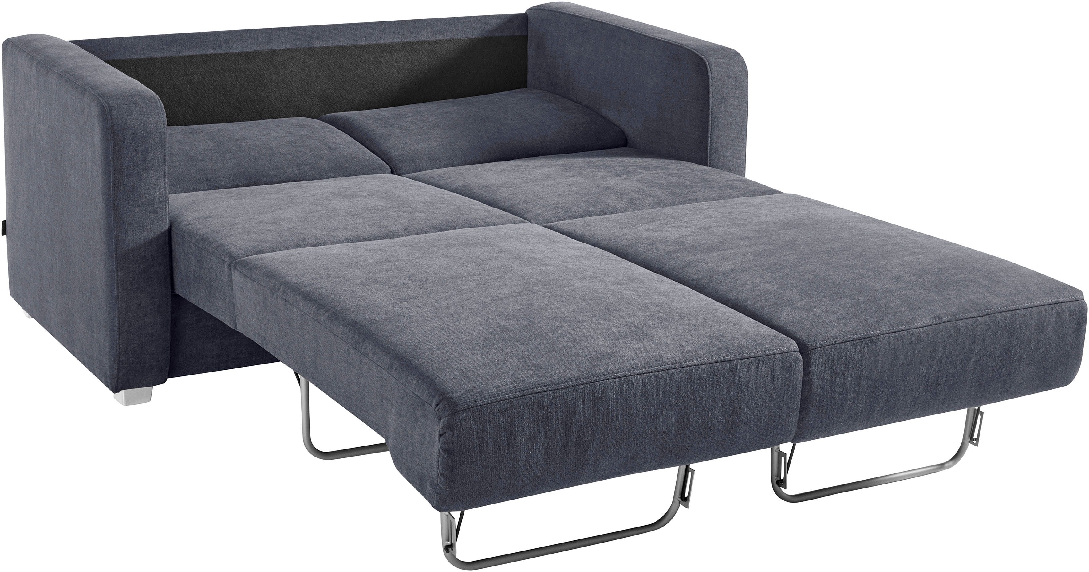 Home affaire Schlafsofa MIA modern und bequem, schmale Armlehnen, Einzelauszug, mit 2 Einzelauszügen als Längsschläfer – Bild 4 von 5