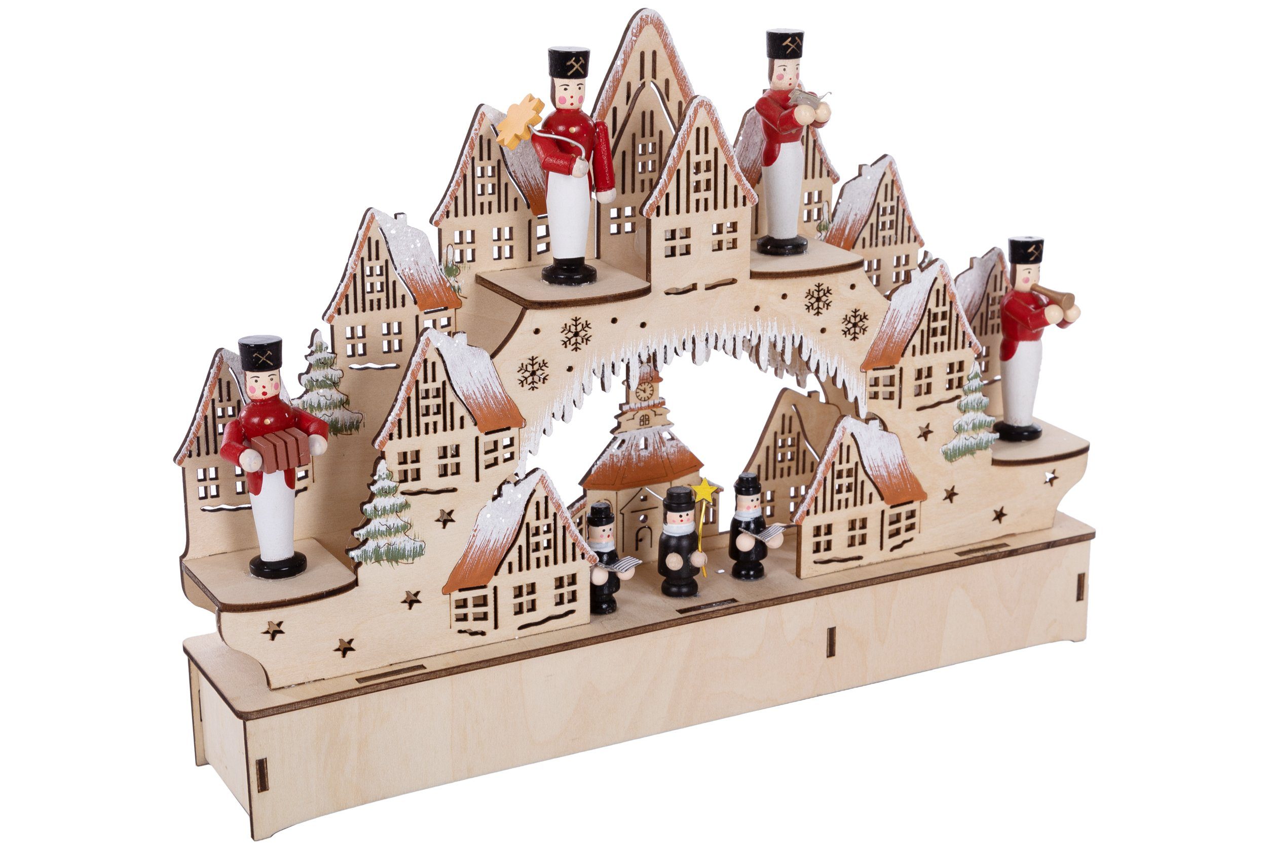 kleinem Weihnachten zu Wohnando Holz mit Weihnachtsdorf aus Winterdorf Niedliche Dekoration