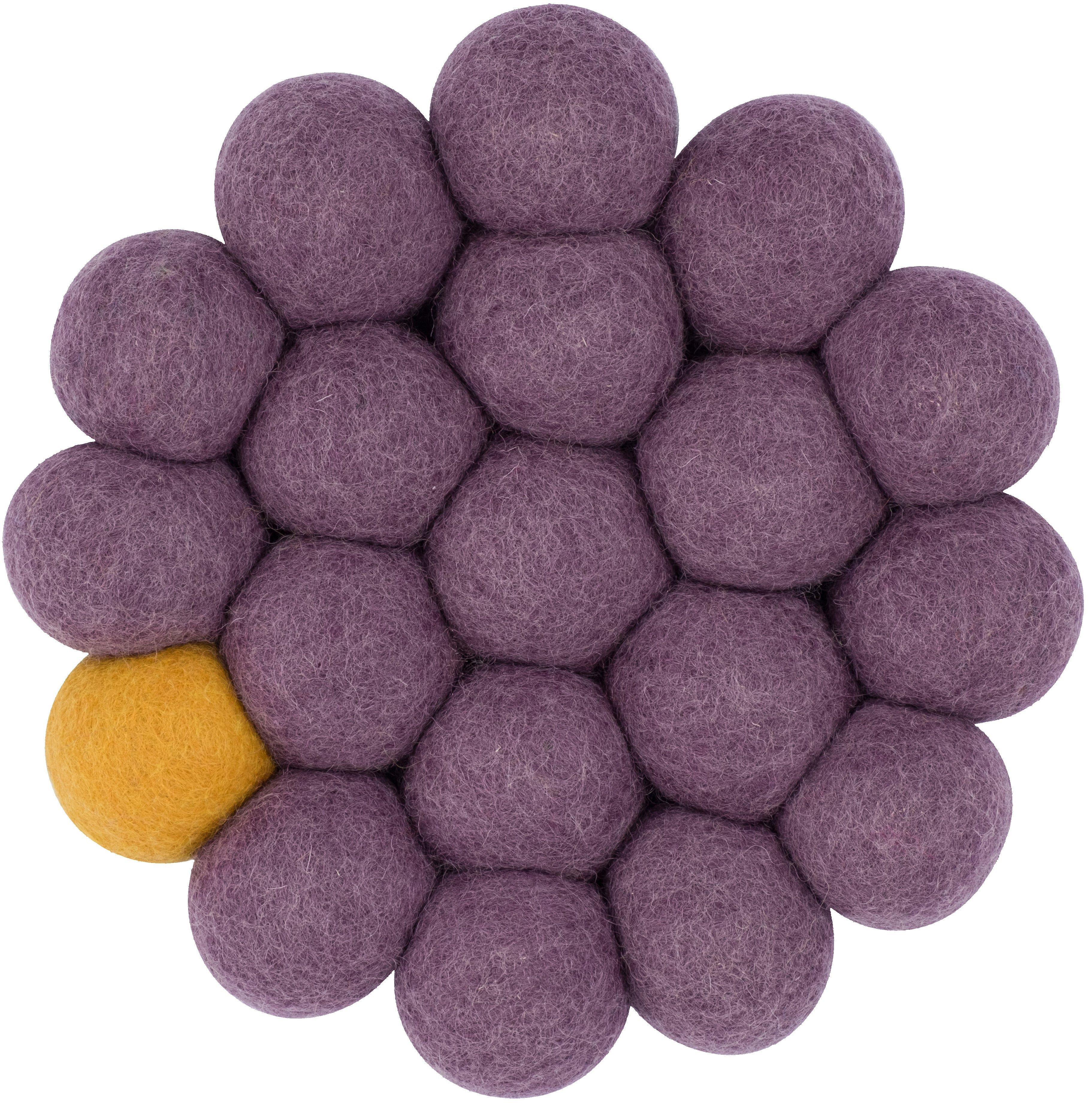 myfelt Topfuntersetzer Frida Big One – Ø 20 cm, Zubehör für Töpfe, Pfannen und Auflaufformen, 1-tlg., 100 % reine Schurwolle, handgefertigt, hitzebeständig bis 330 °C