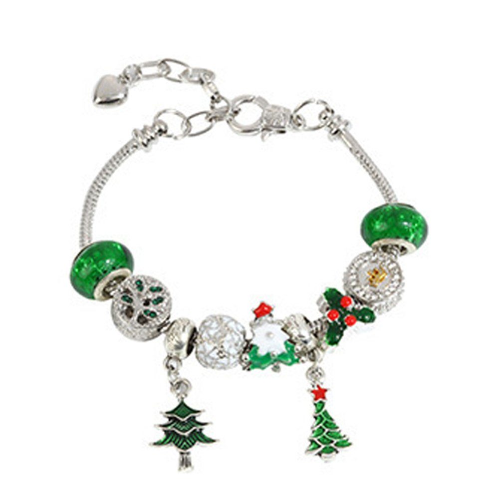 GelldG Charm-Armband Weihnachts-Armband für Damen und Mädchen Armbänder Charm-Armband