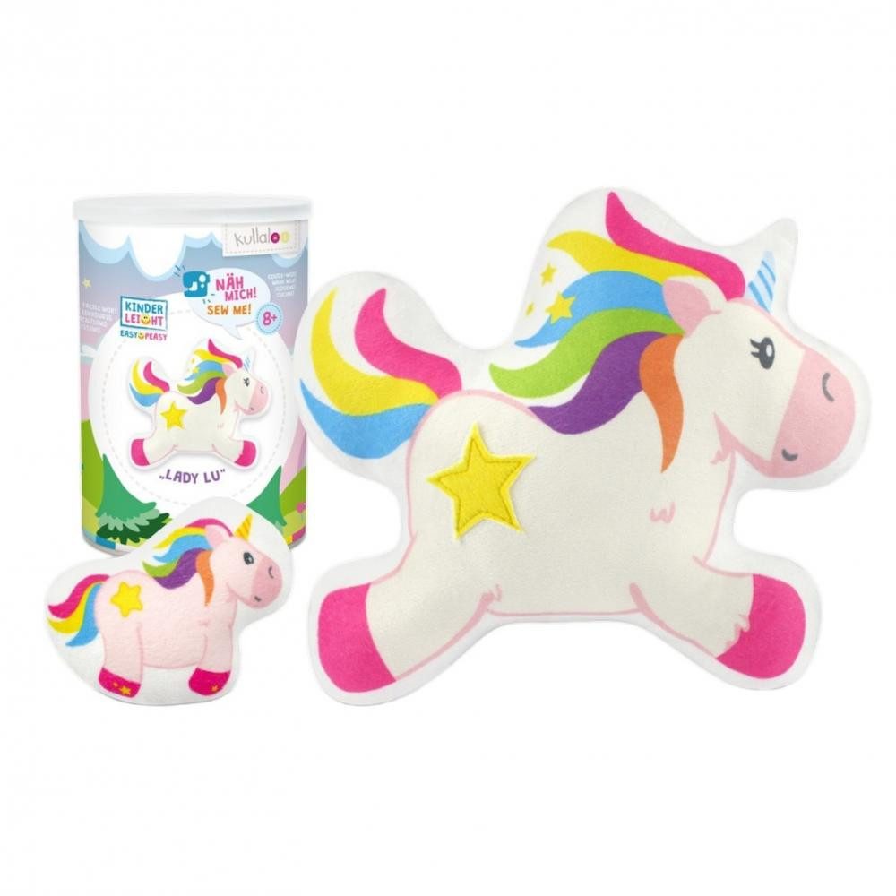 kullaloo Stoff - Einhorn LADY LU - Kinder-Nähset Serie Magic World
