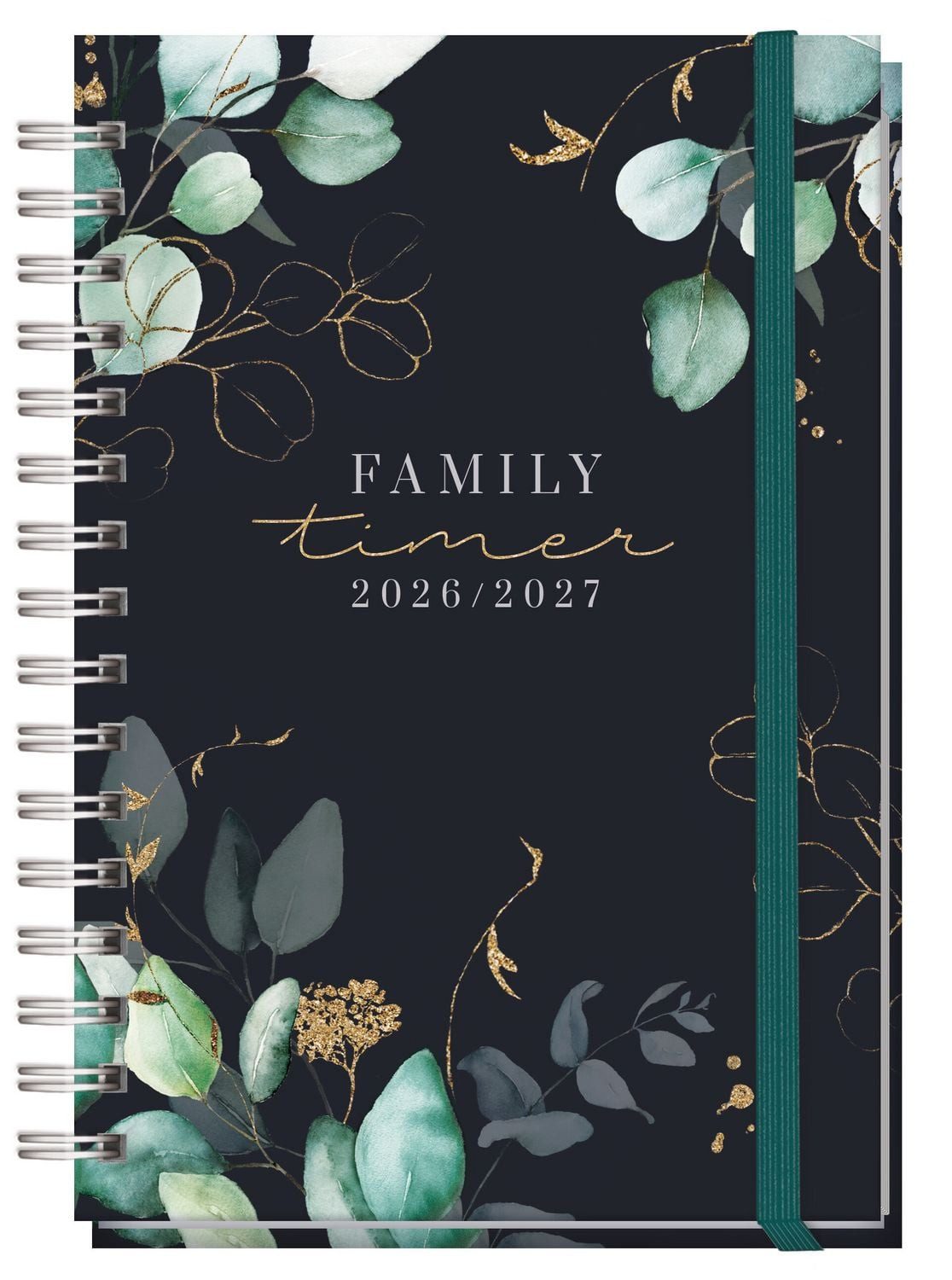 Häfft Buchkalender Family-Timer 26/27 17 Monate [Mondscheinblüten] EM